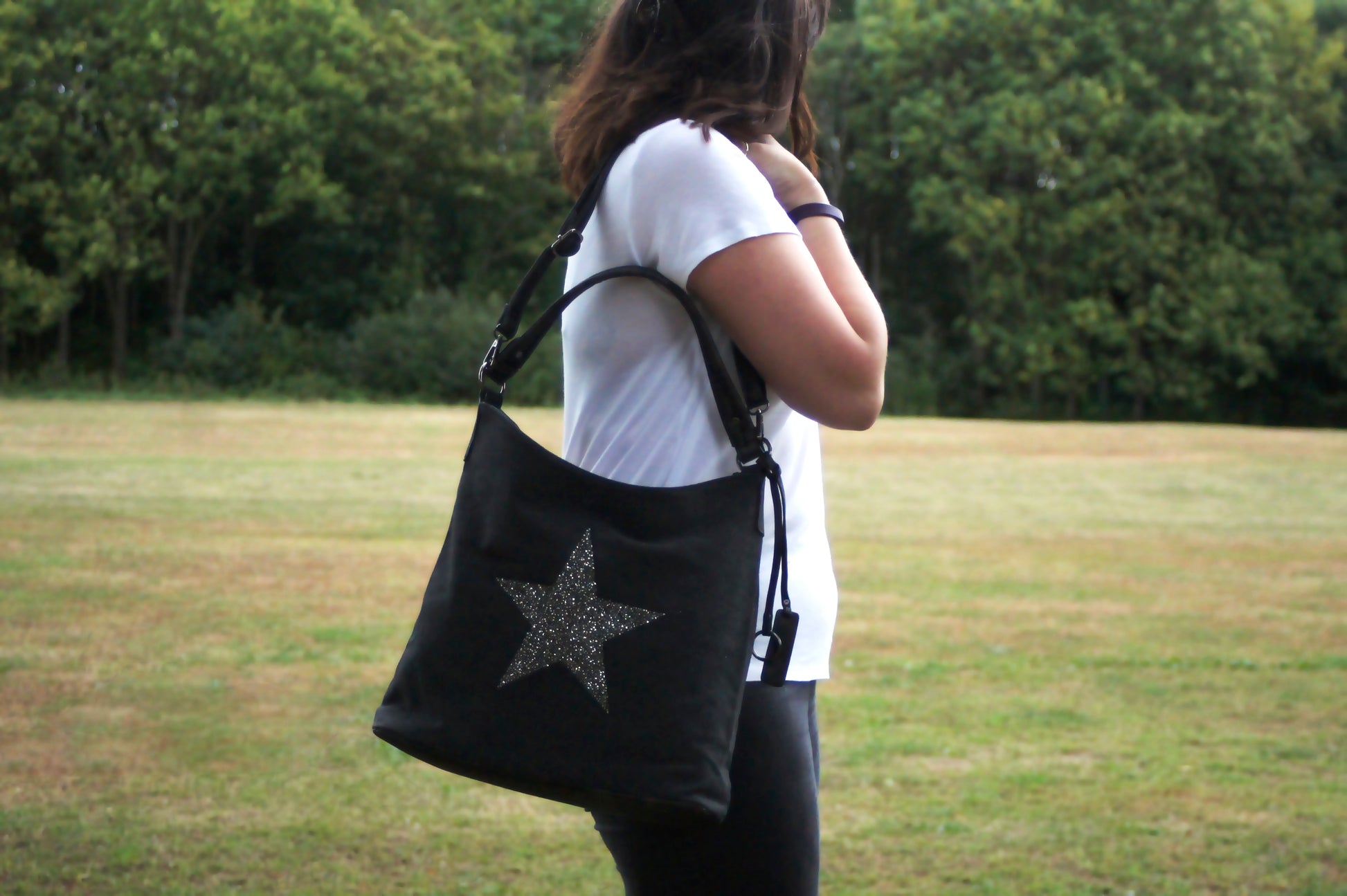 Swanky Swans Millie Handbag BlackPerfect for School, Weddings, Day out!