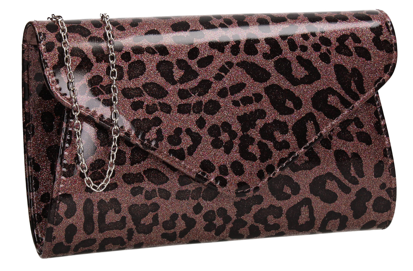 SWANKYSWANS Leoni Leopard Print Clutch Bag Multicolour