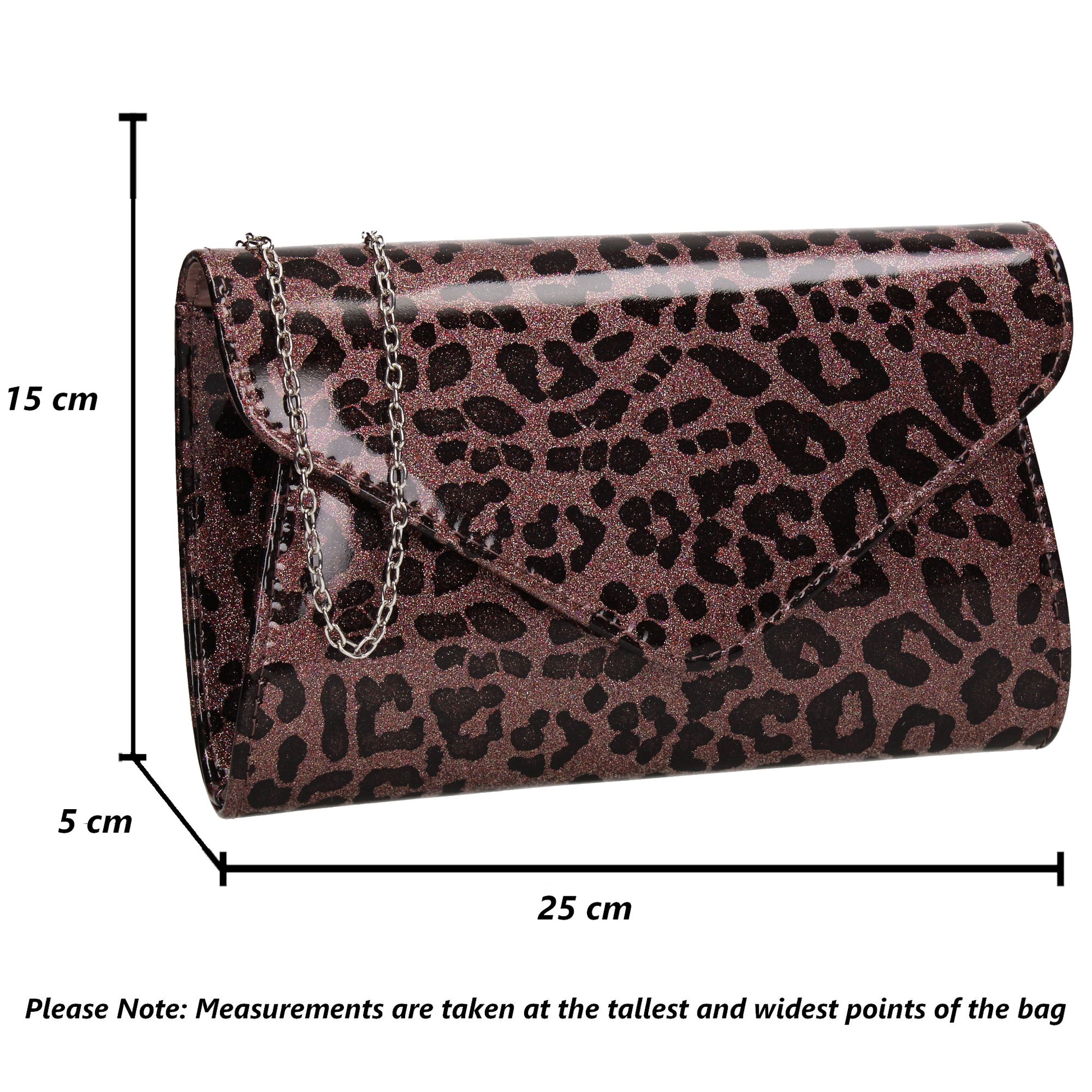 SWANKYSWANS Leoni Leopard Print Clutch Bag Multicolour