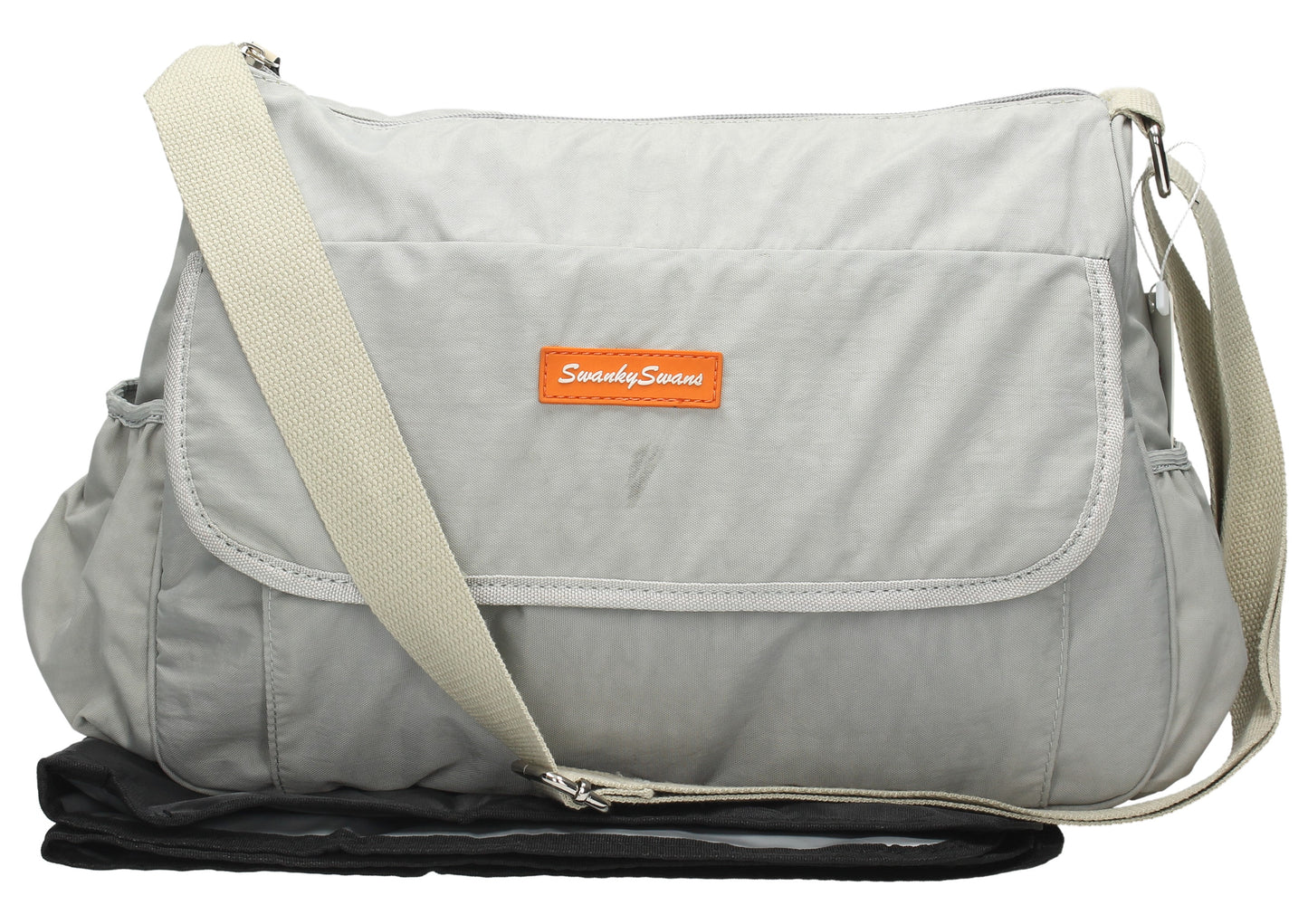 Joseph and Mary Baby Changing Satchel - Grey-Baby Changing-SWANKYSWANS