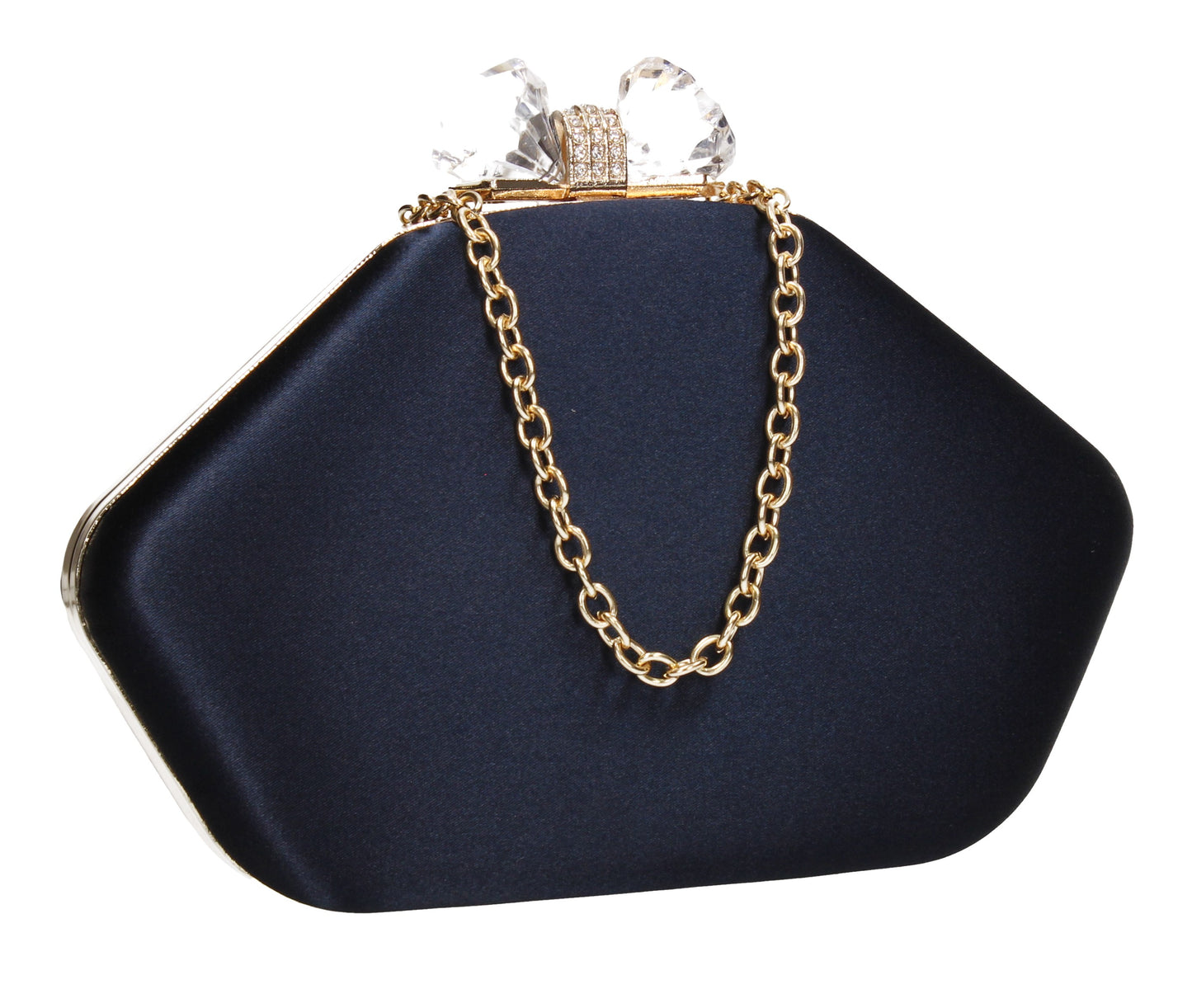 SWANKYSWANS Karie Clutch Bag Navy Blue Cute Cheap Clutch Bag For Weddings School and Work