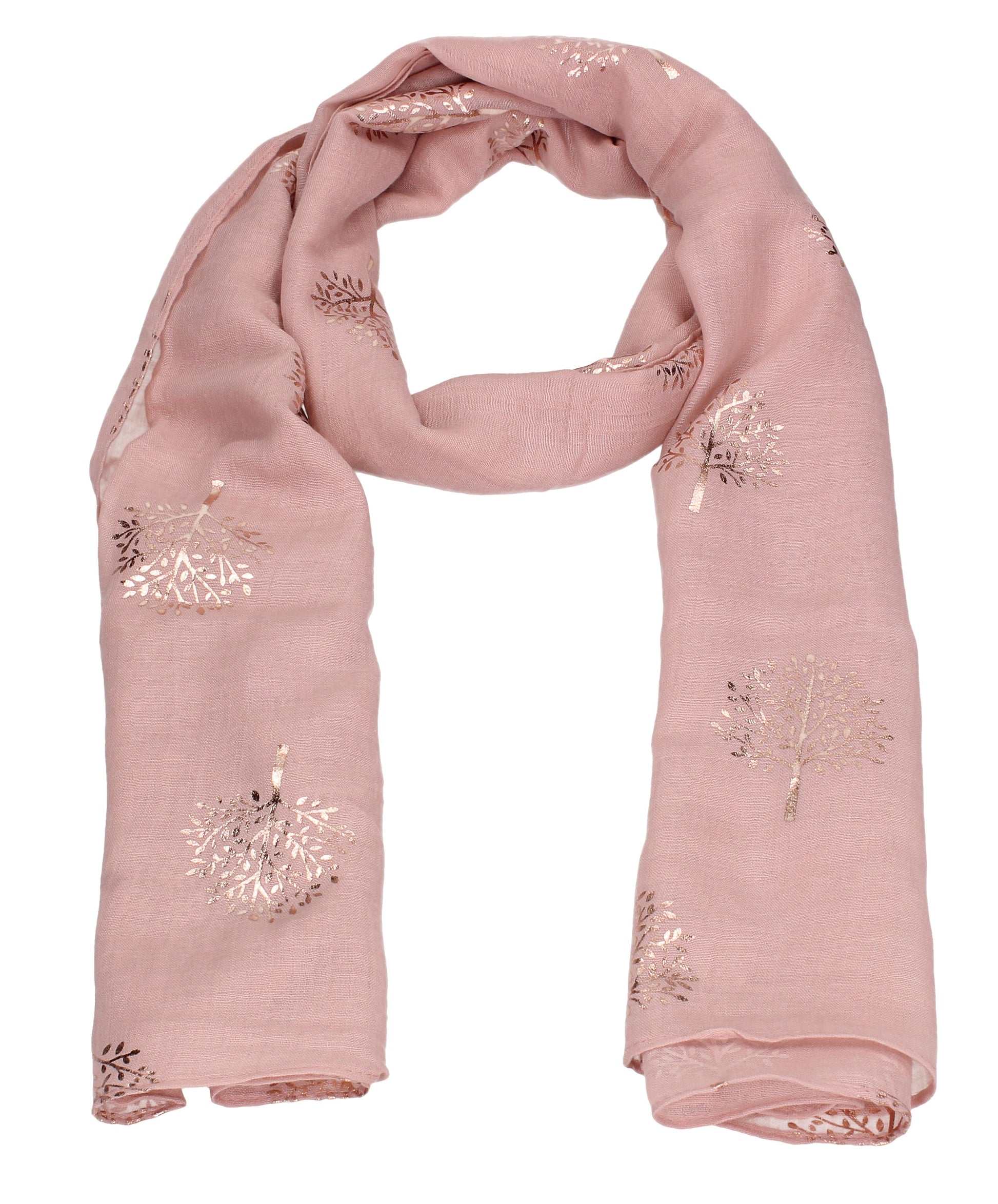 Swanky Swans Mulberry Rose Gold Tree Scarf Pink Beautiful school Summer Winter Scarf