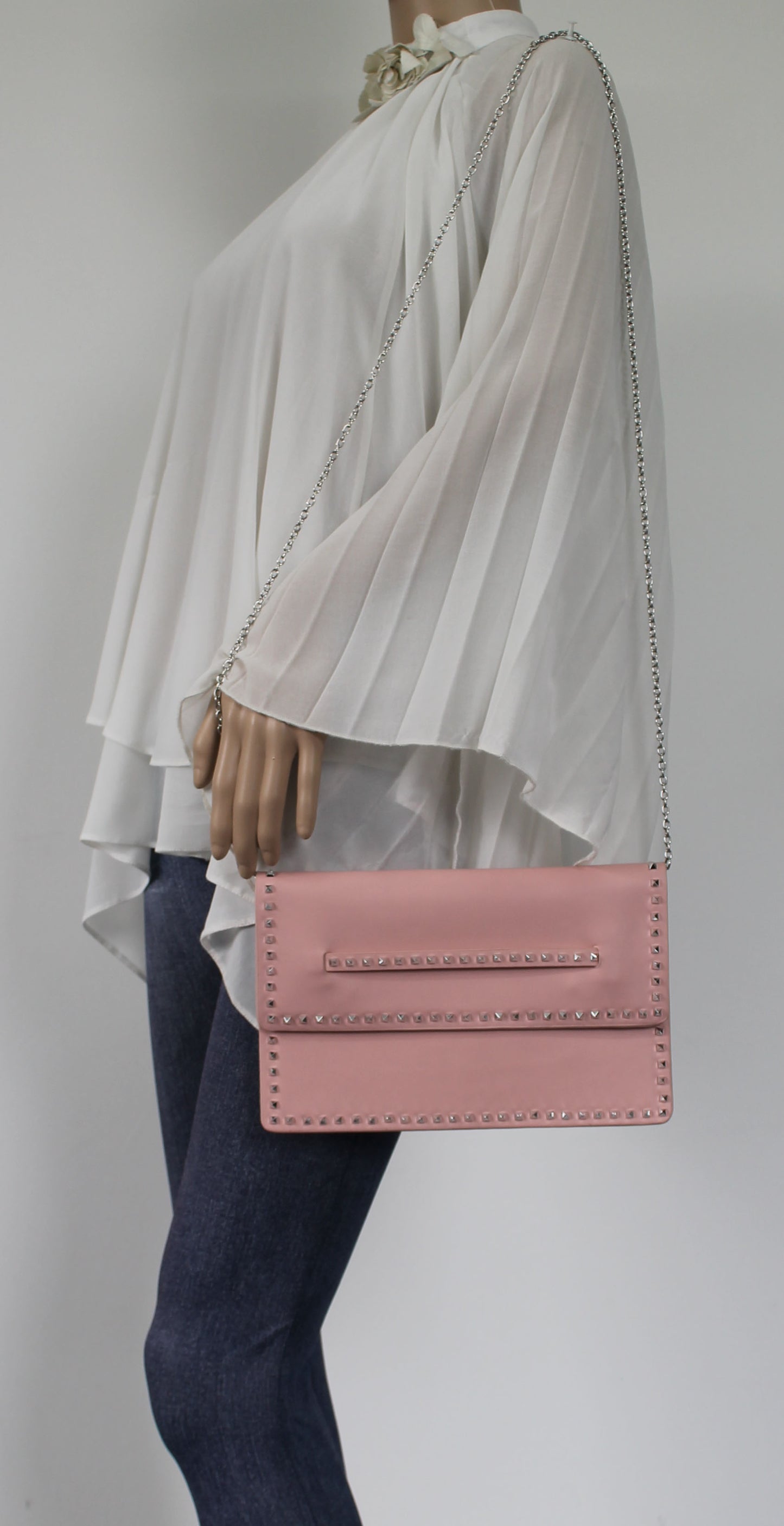 SWANKYSWANS Ciera Clutch Bag Flesh Pink Cute Cheap Clutch Bag For Weddings School and Work