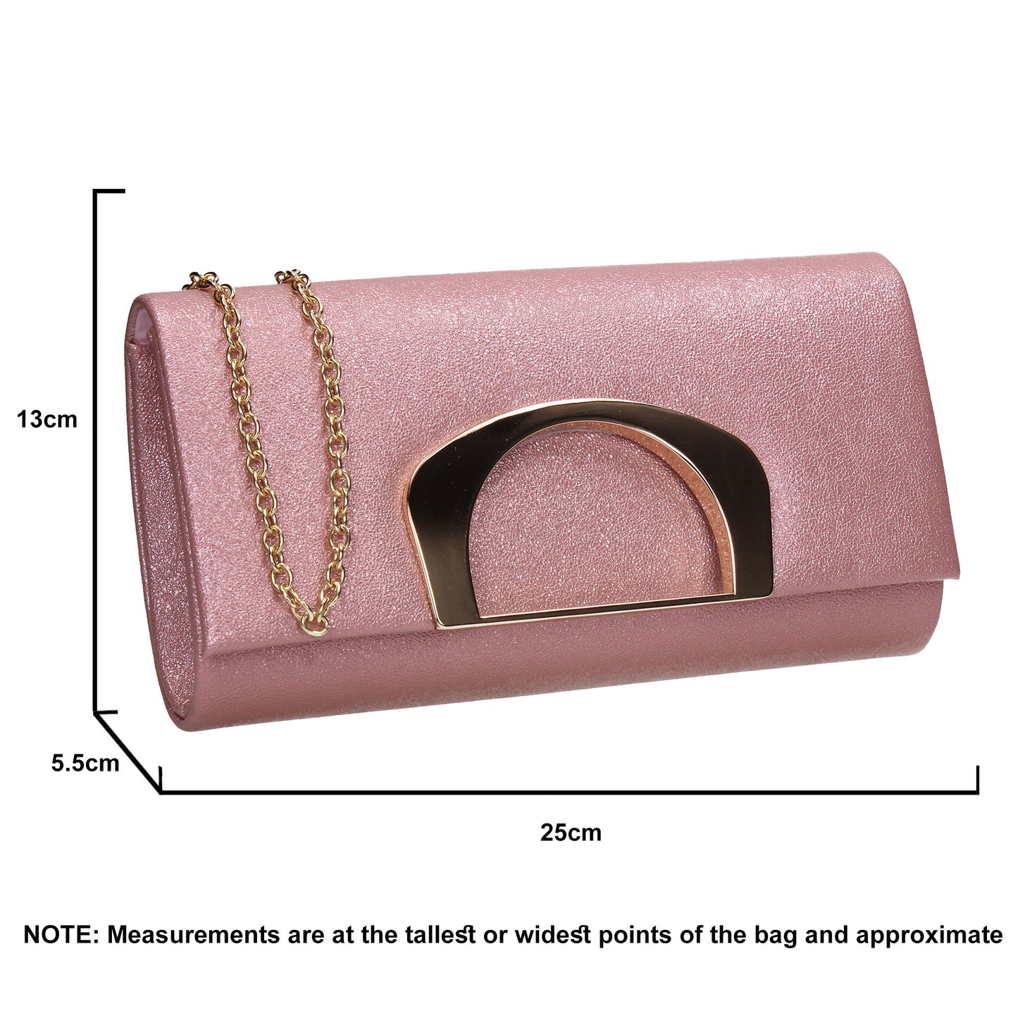 SWANKYSWANS Marcie Clutch Bag Pink Cute Cheap Clutch Bag For Weddings School and Work