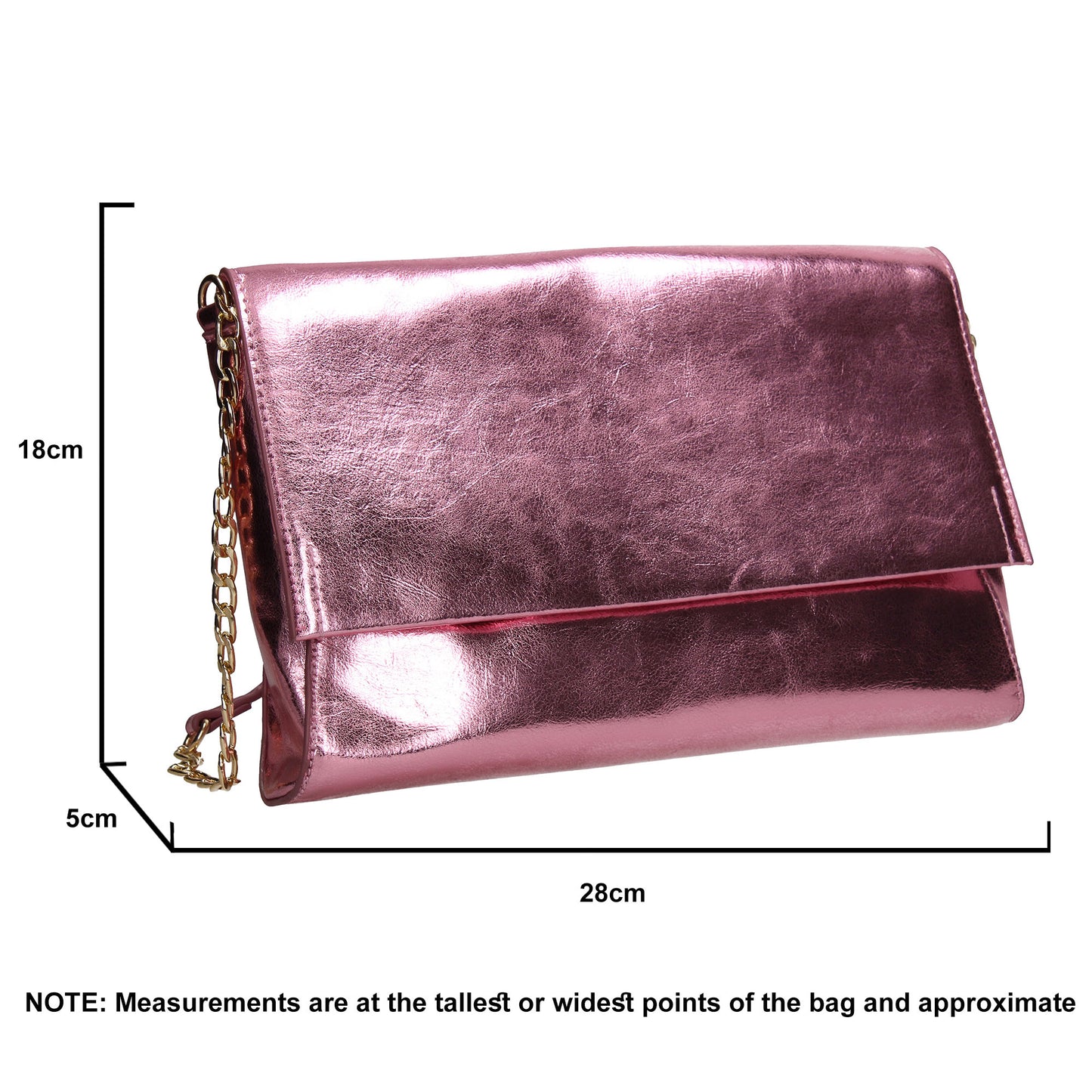 SWANKYSWANS Jenna Clutch Bag Pink Cute Cheap Clutch Bag For Weddings School and Work