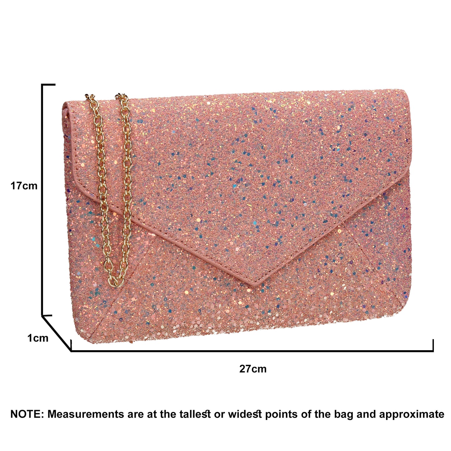 SWANKYSWANS Zuri Clutch Bag Pink Cute Cheap Clutch Bag For Weddings School and Work