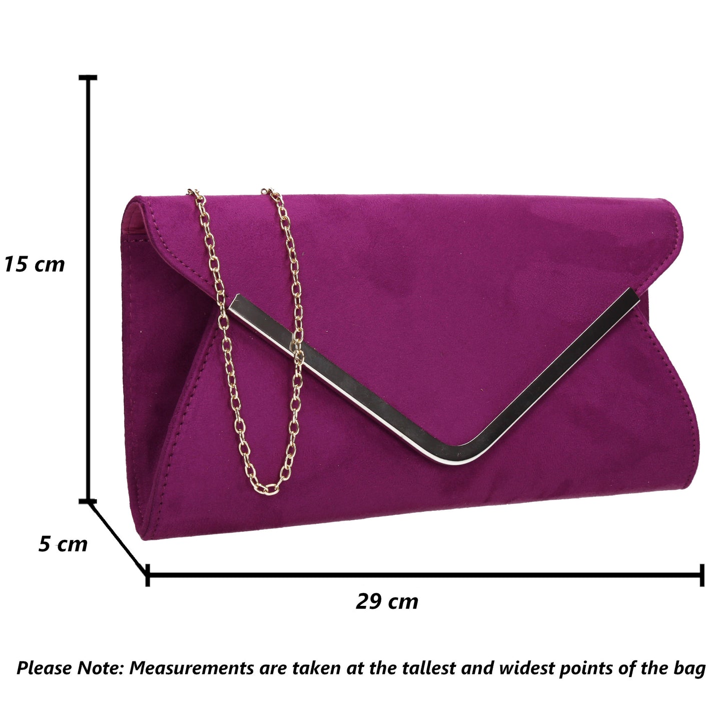 SWANKYSWANS Karlie Suede Clutch Bag Purple