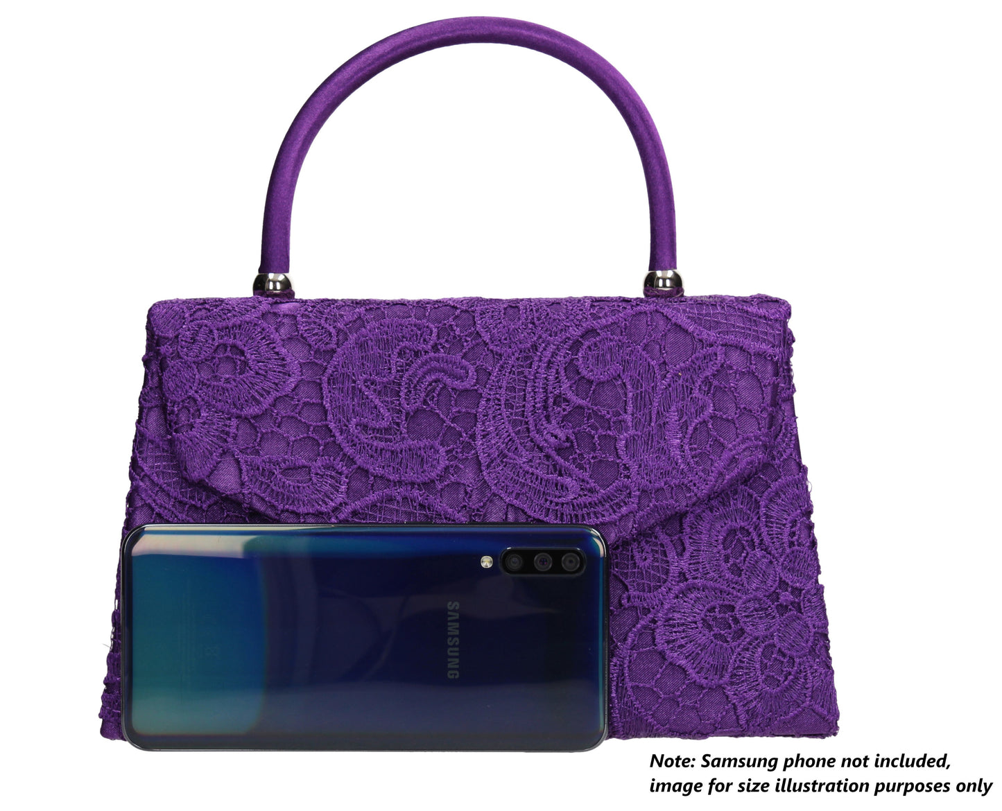 Kendall Lace Clutch Bag Purple