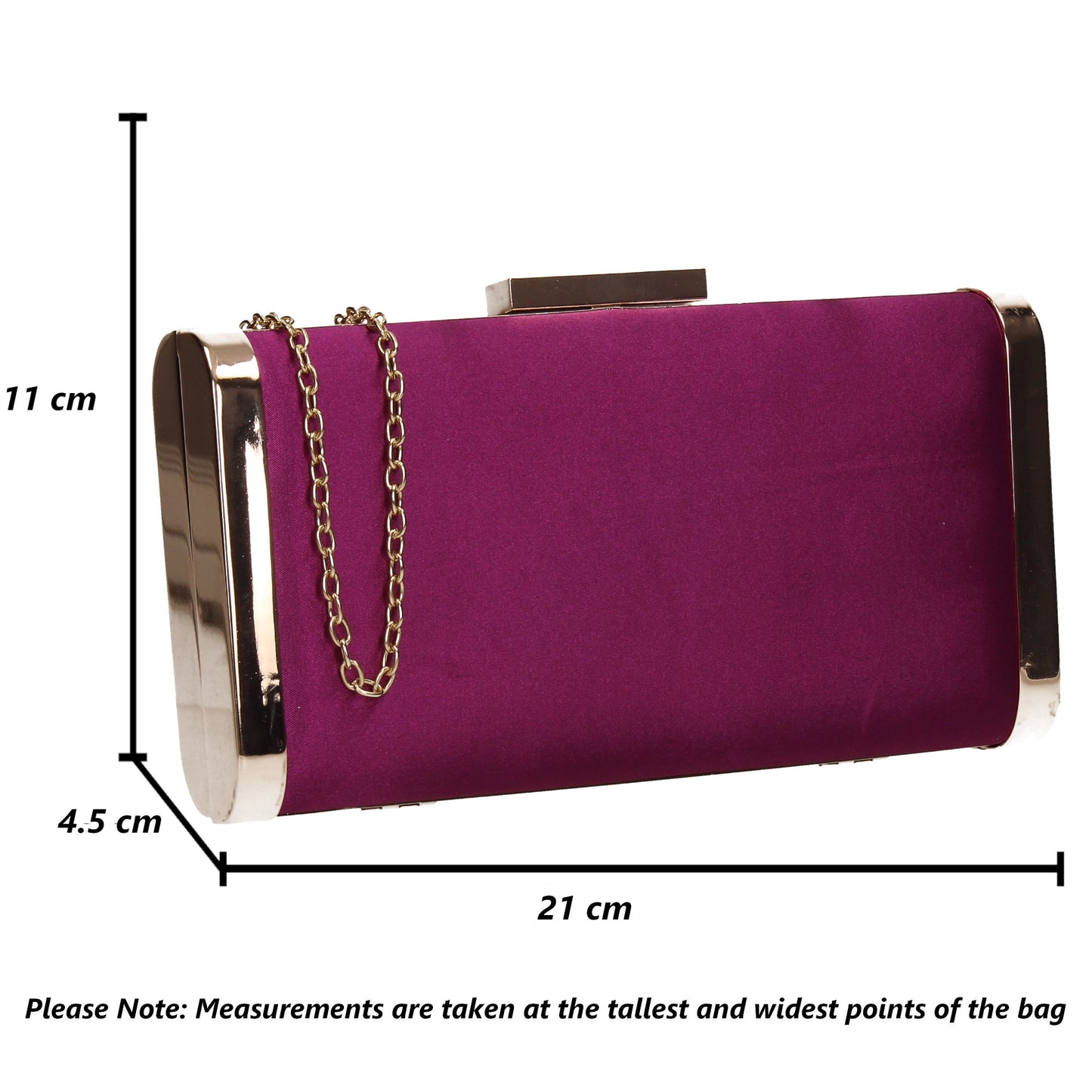 Kathleen Faux Suede Box Shape Clutch Bag Purple