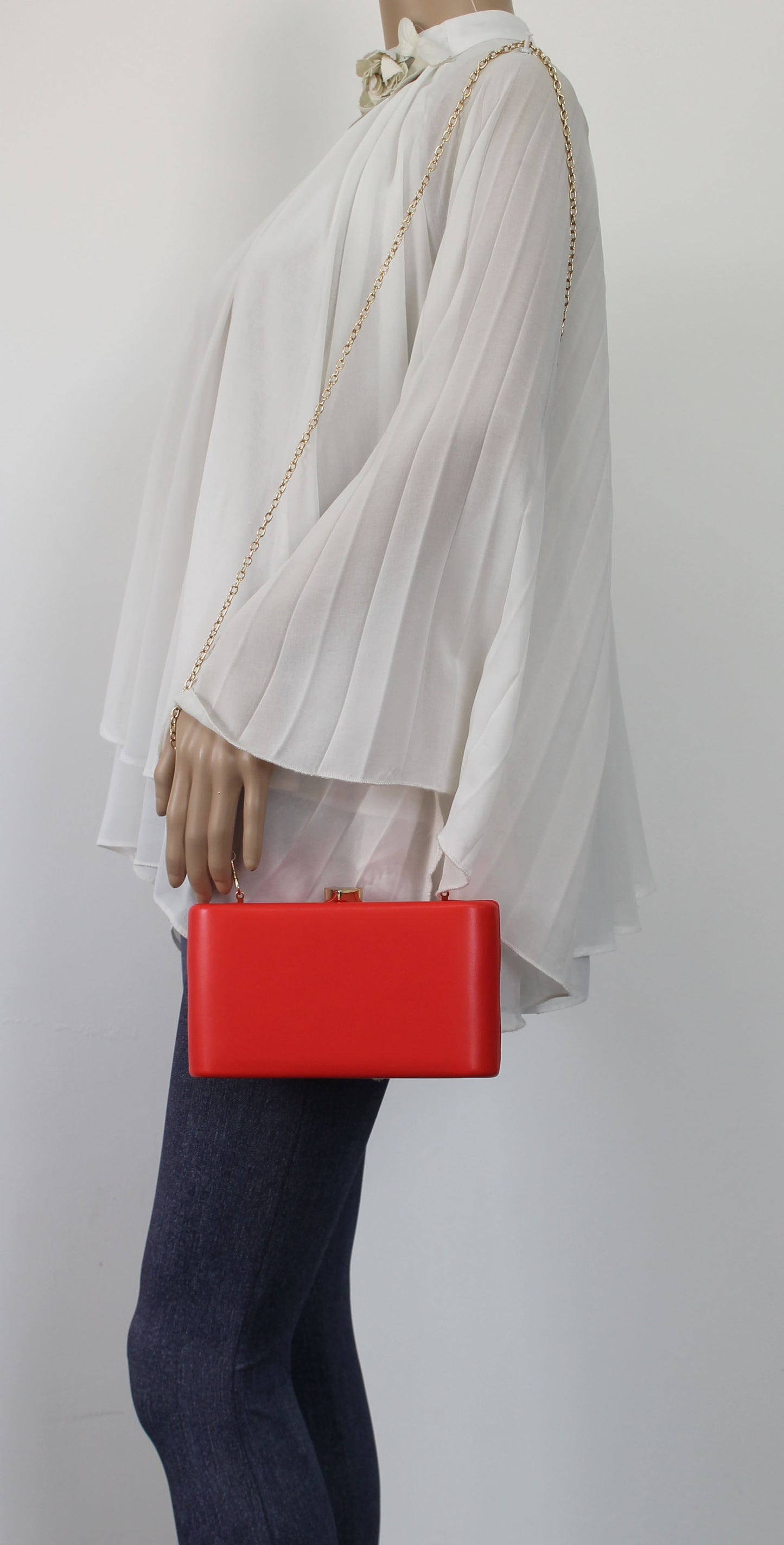 SWANKYSWANS Ruth Clutch Bag Red Cute Cheap Clutch Bag For Weddings School and Work