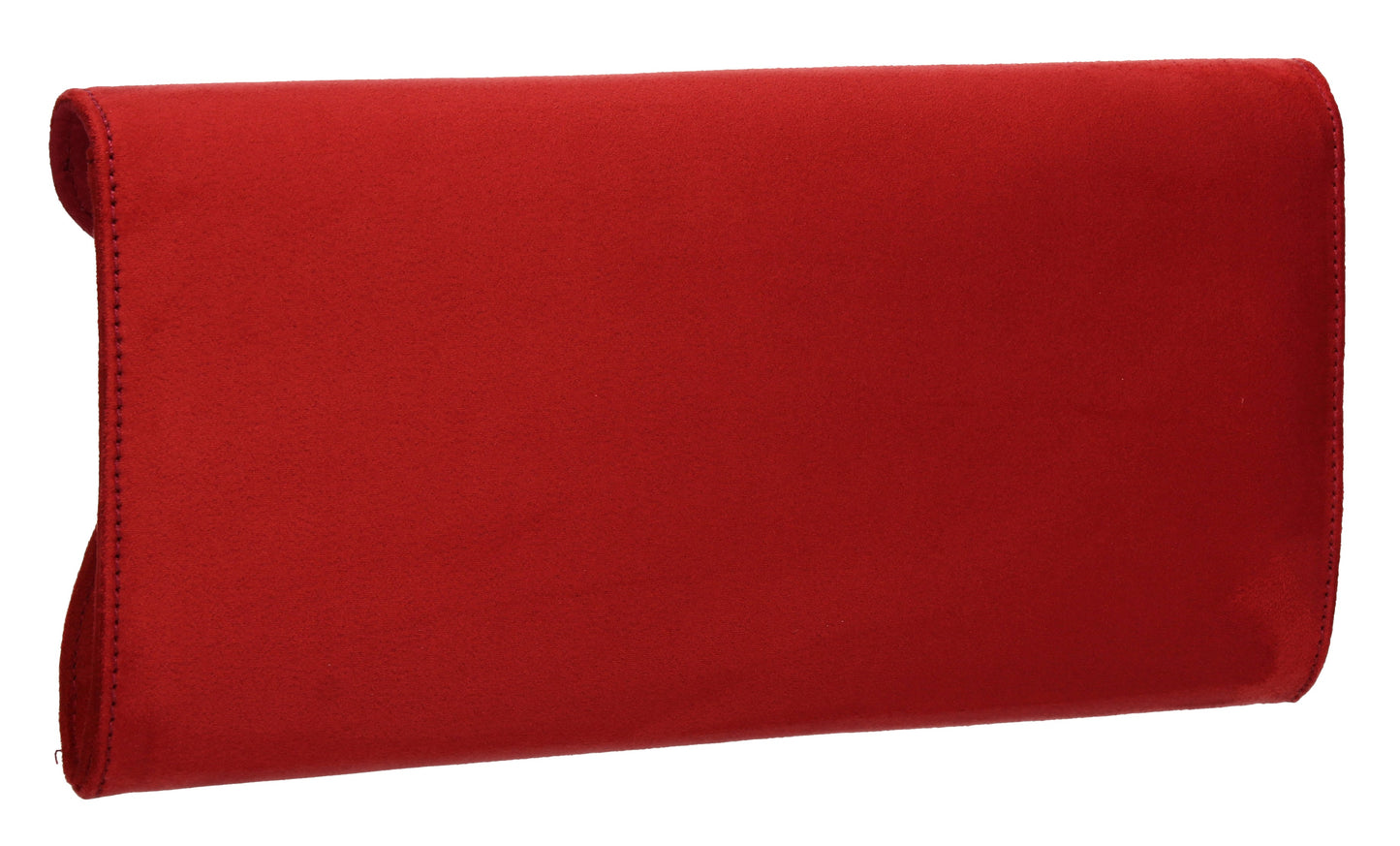 SWANKYSWANS Karlie Suede Clutch Bag Red Cute Cheap Clutch Bag For Weddings School and Work