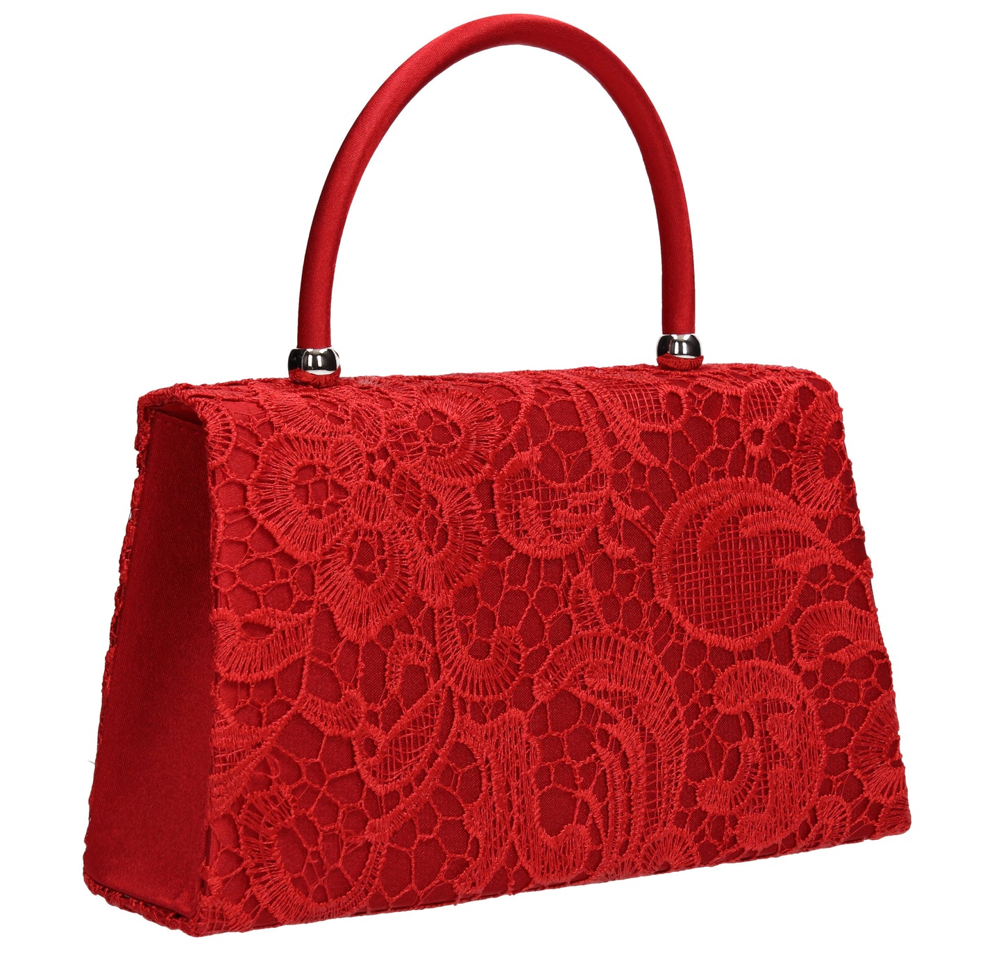 Kendall Lace Clutch Bag Red