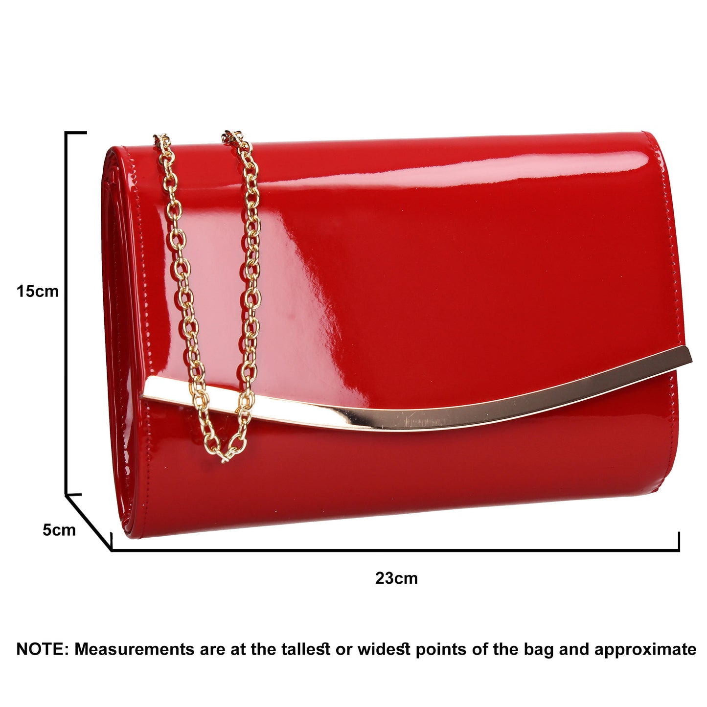 SWANKYSWANS Lilo Clutch Bag Red Cute Cheap Clutch Bag For Weddings School and Work