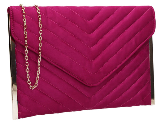 SWANKYSWANS Tessa Clutch Bag Rose Red Cute Cheap Clutch Bag For Weddings School and Work