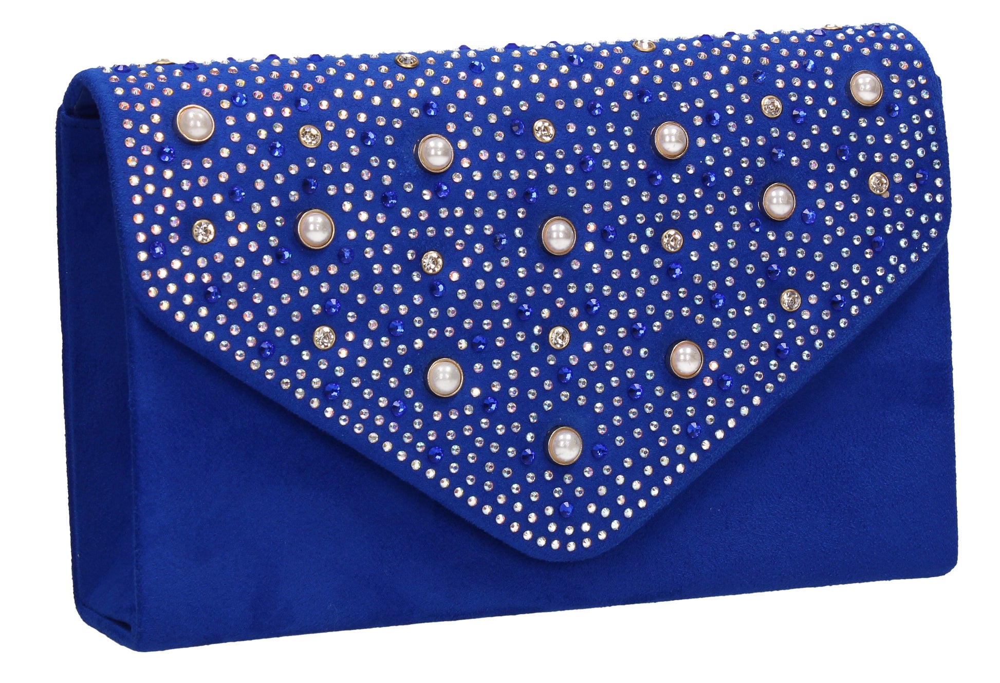 SWANKYSWANS Laurel Clutch Bag Royal Blue Cute Cheap Clutch Bag For Weddings School and Work