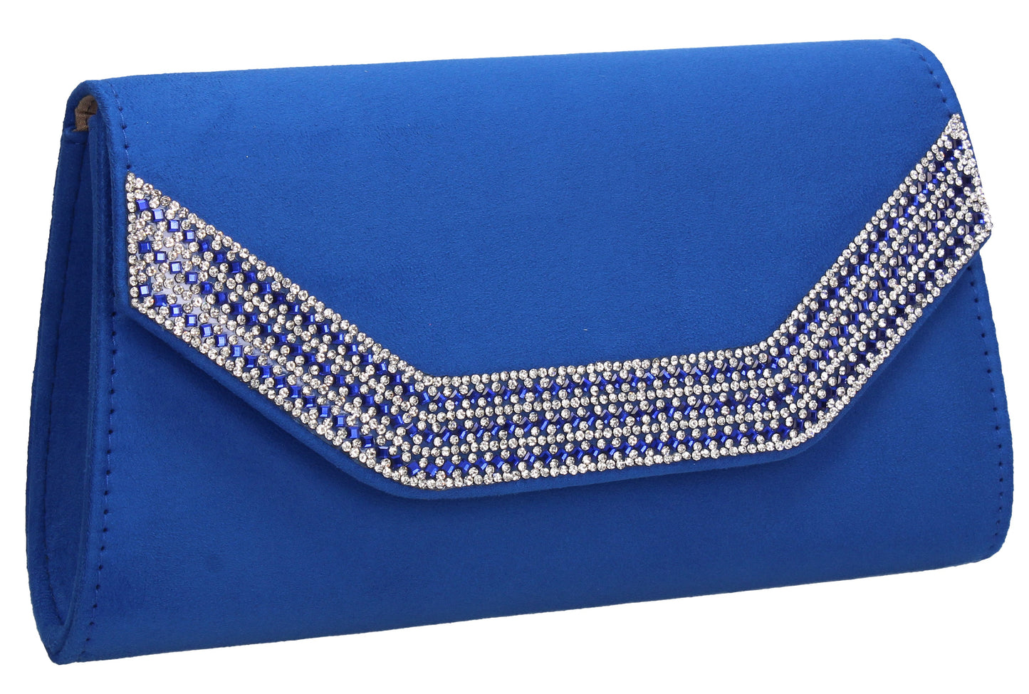 SWANKYSWANS Harper Clutch Bag Royal Blue Cute Cheap Clutch Bag For Weddings School and Work