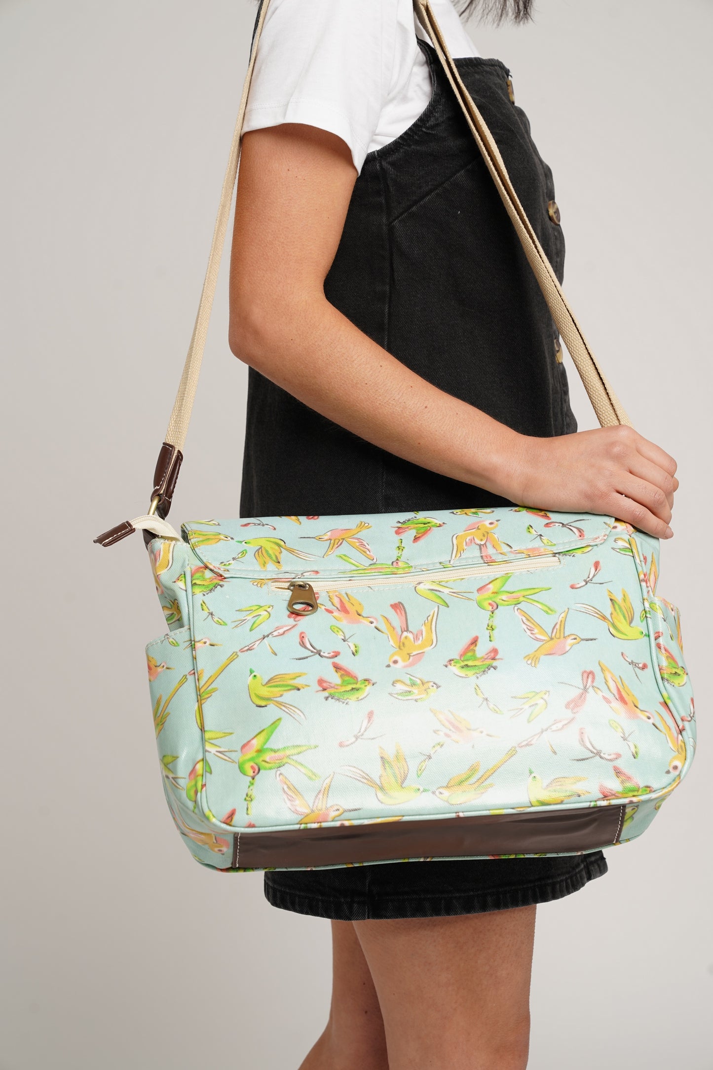 Leila Bird Satchel Bag Mint