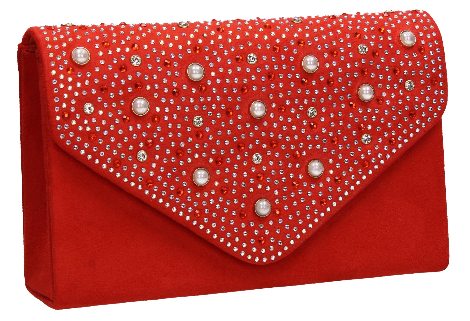 SWANKYSWANS Laurel Clutch Bag Scarlet Orange Cute Cheap Clutch Bag For Weddings School and Work