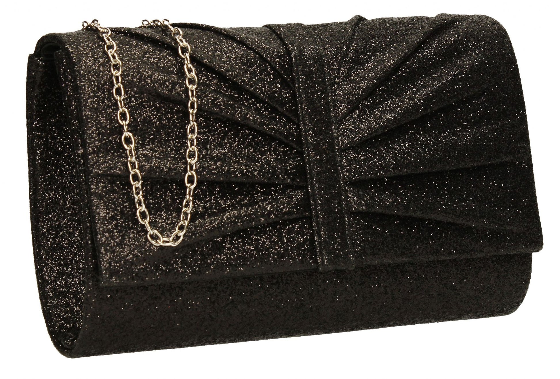 SWANKYSWANS Serafina Clutch Bag Black Cute Cheap Clutch Bag For Weddings School and Work