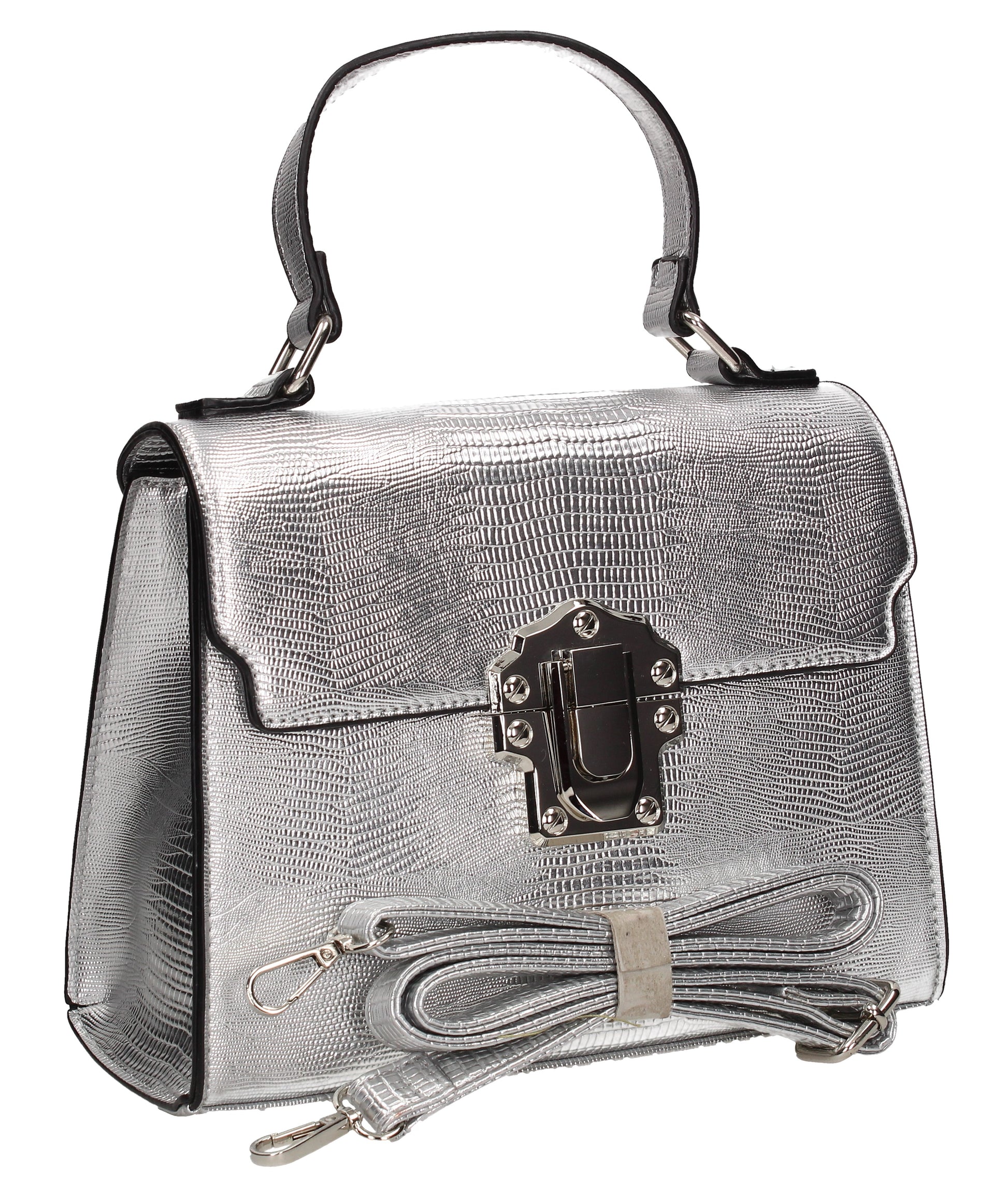 Swanky Swans Charlotte Handbag SilverPerfect for School, Weddings, Day out!