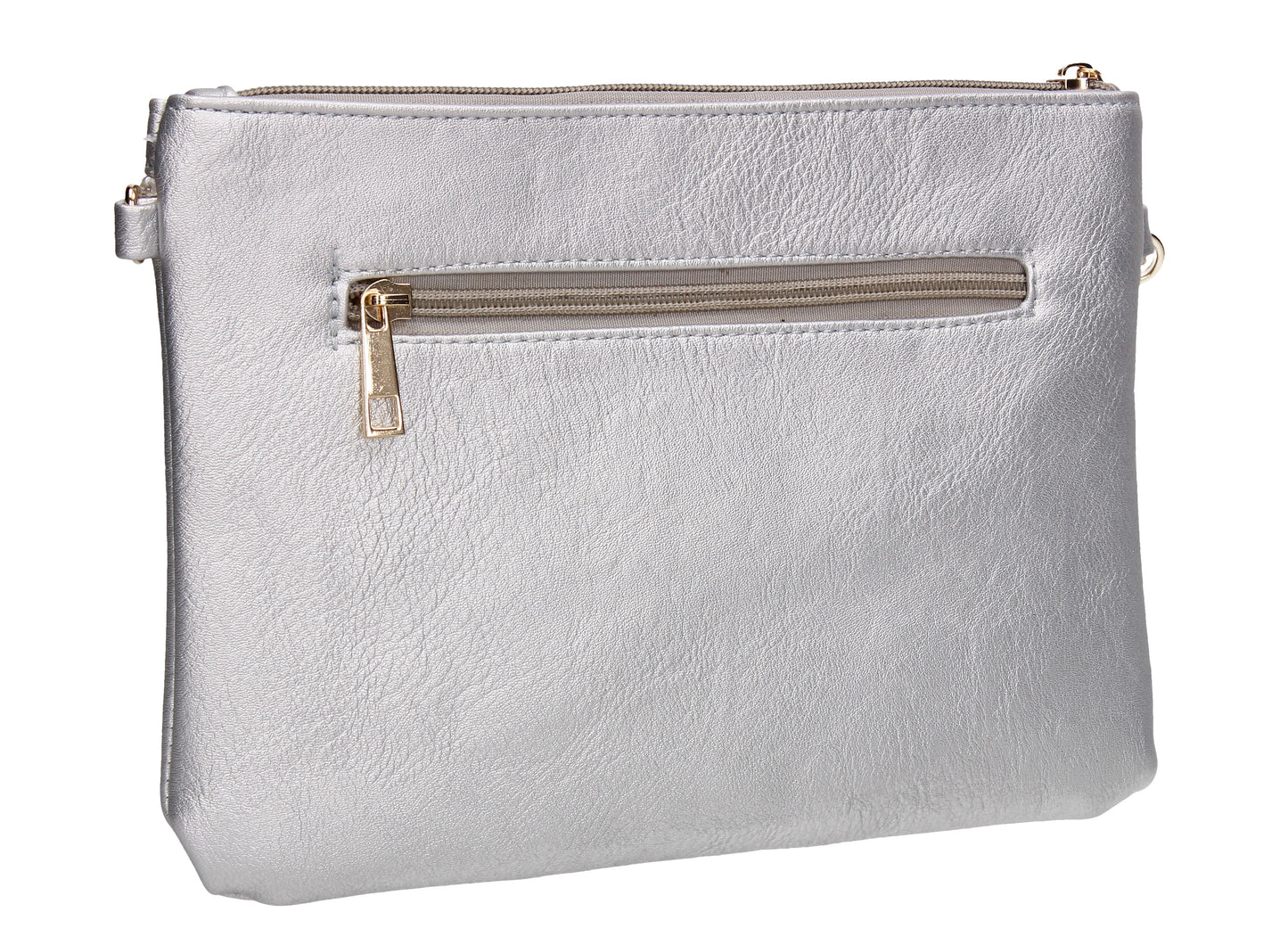 SWANKYSWANS Delilah Clutch Bag Silver Cute Cheap Clutch Bag For Weddings School and Work
