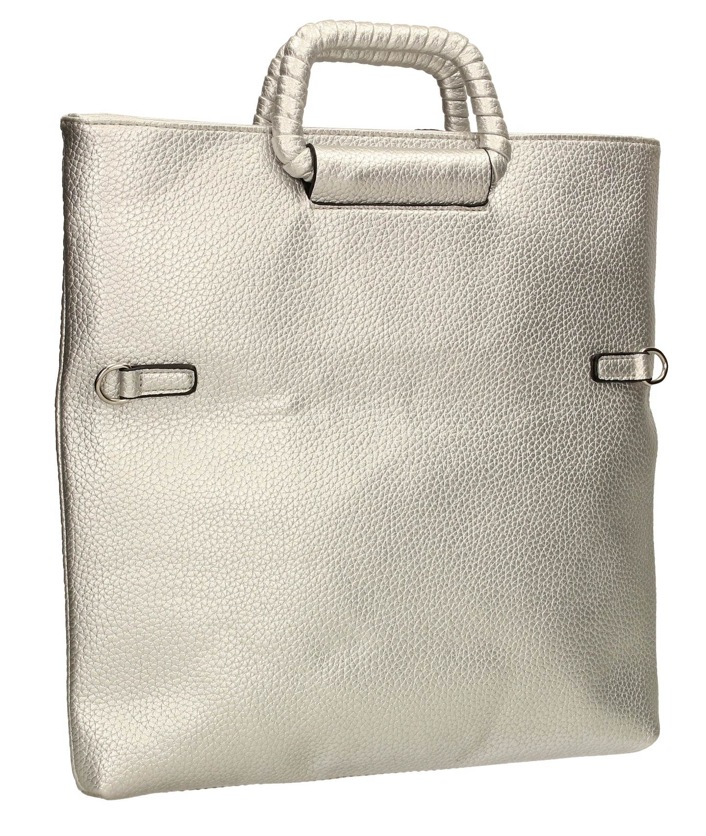 SWANKYSWANS Kara Fold Over Clutch Bag Silver Cute Cheap Clutch Bag For Weddings School and Work