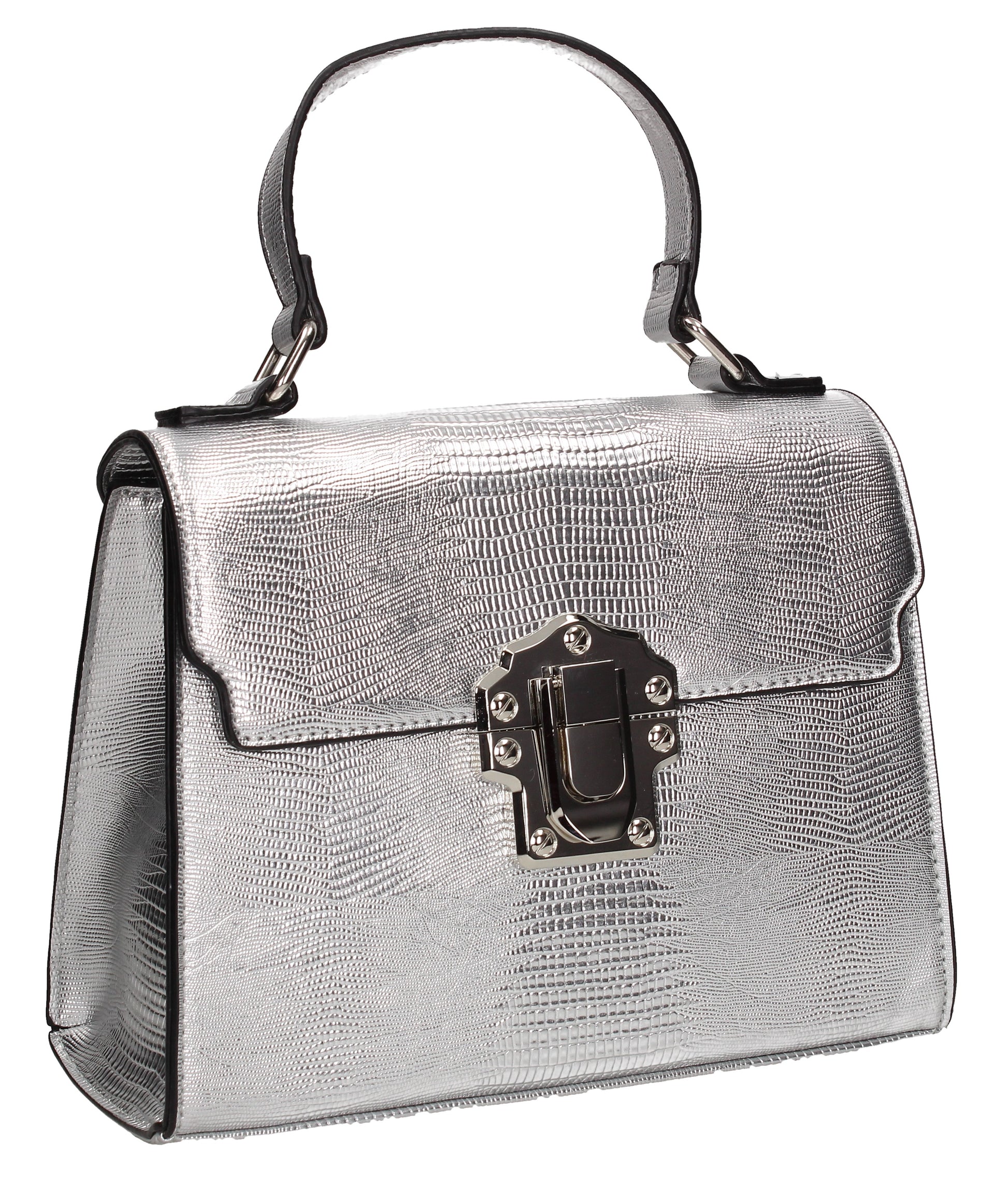 Swanky Swans Charlotte Handbag SilverPerfect for School, Weddings, Day out!