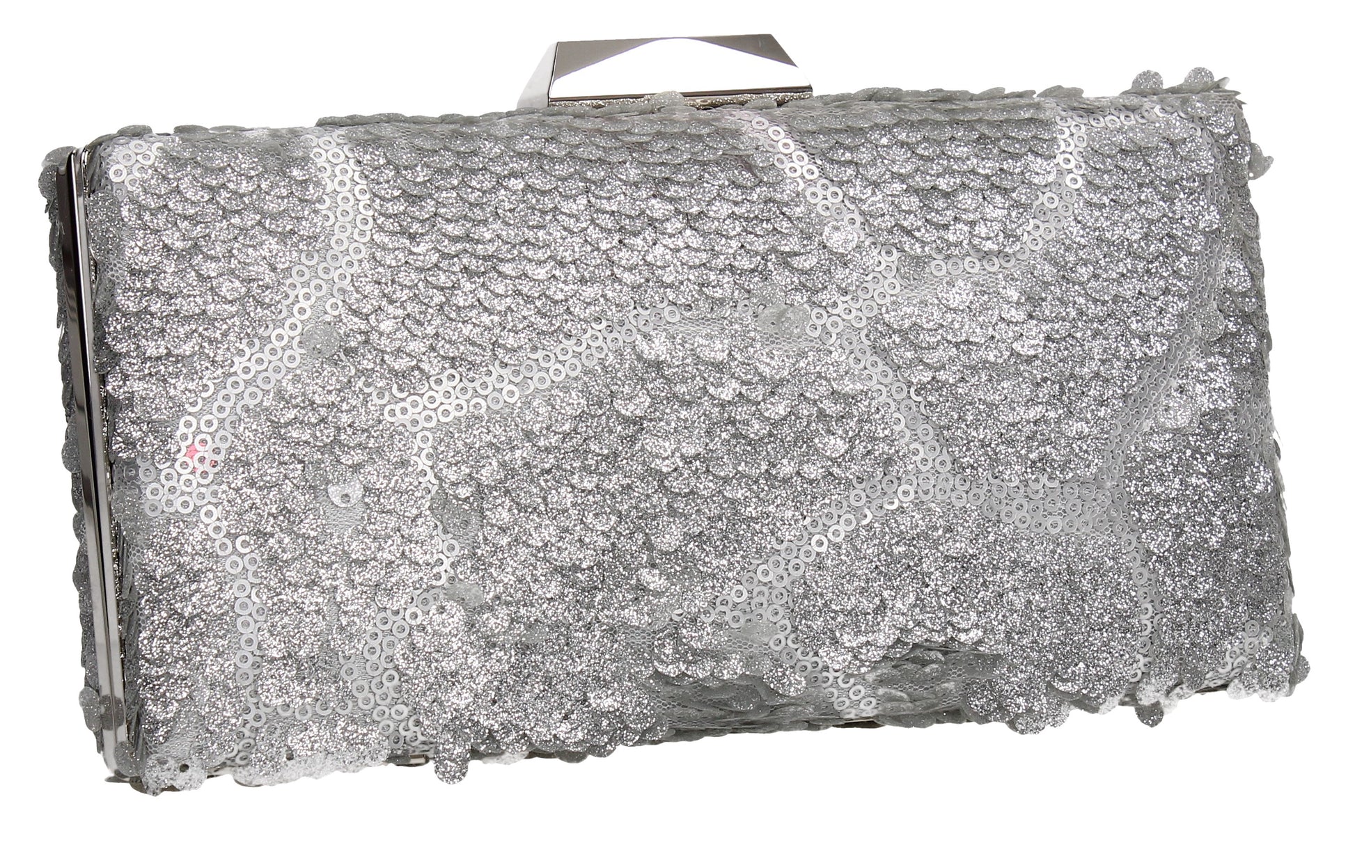 SWANKYSWANS Maggie Clutch Bag Silver Cute Cheap Clutch Bag For Weddings School and Work