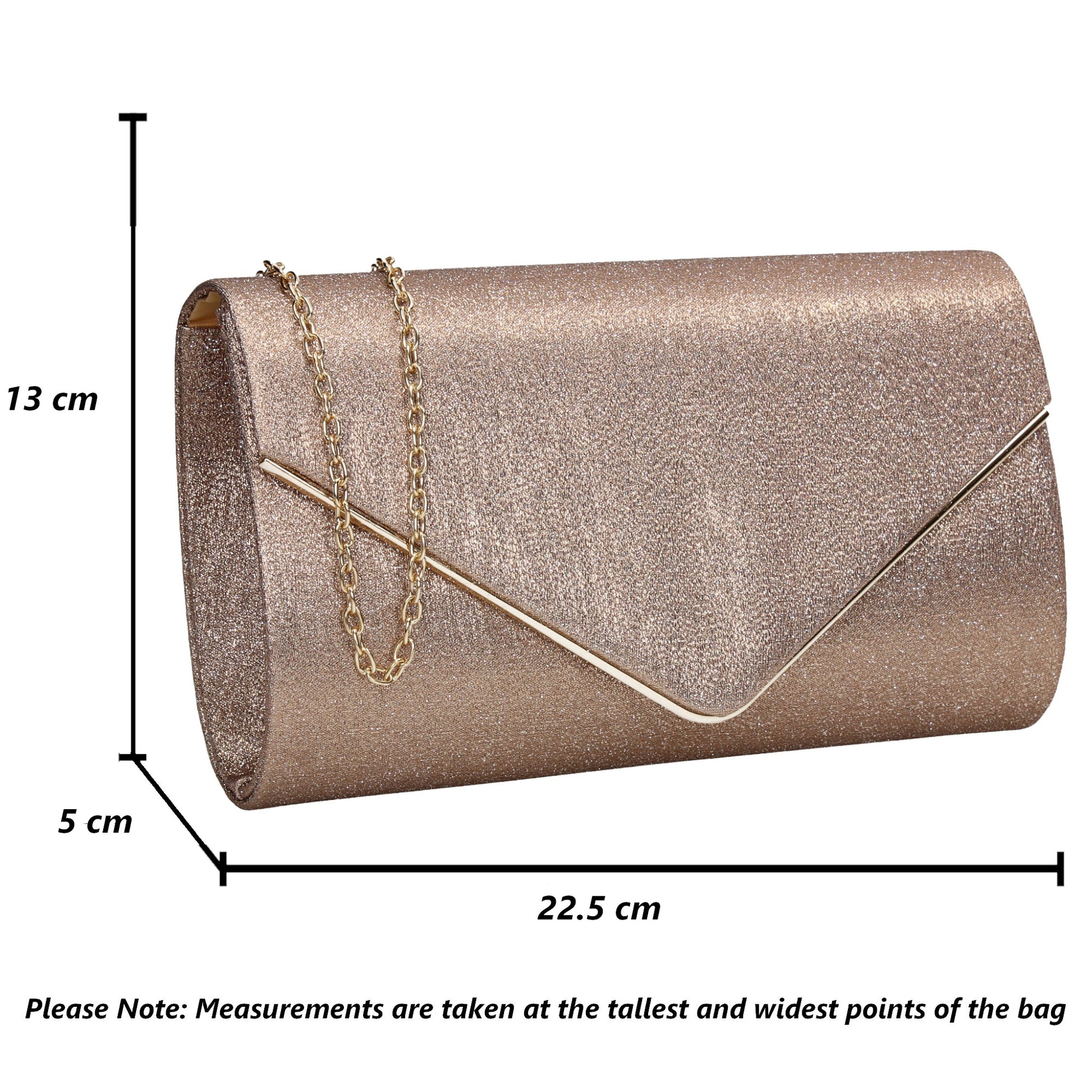 SWANKYSWANS Maya Clutch Bag Bronze Cute Cheap Clutch Bag For Weddings School and Work