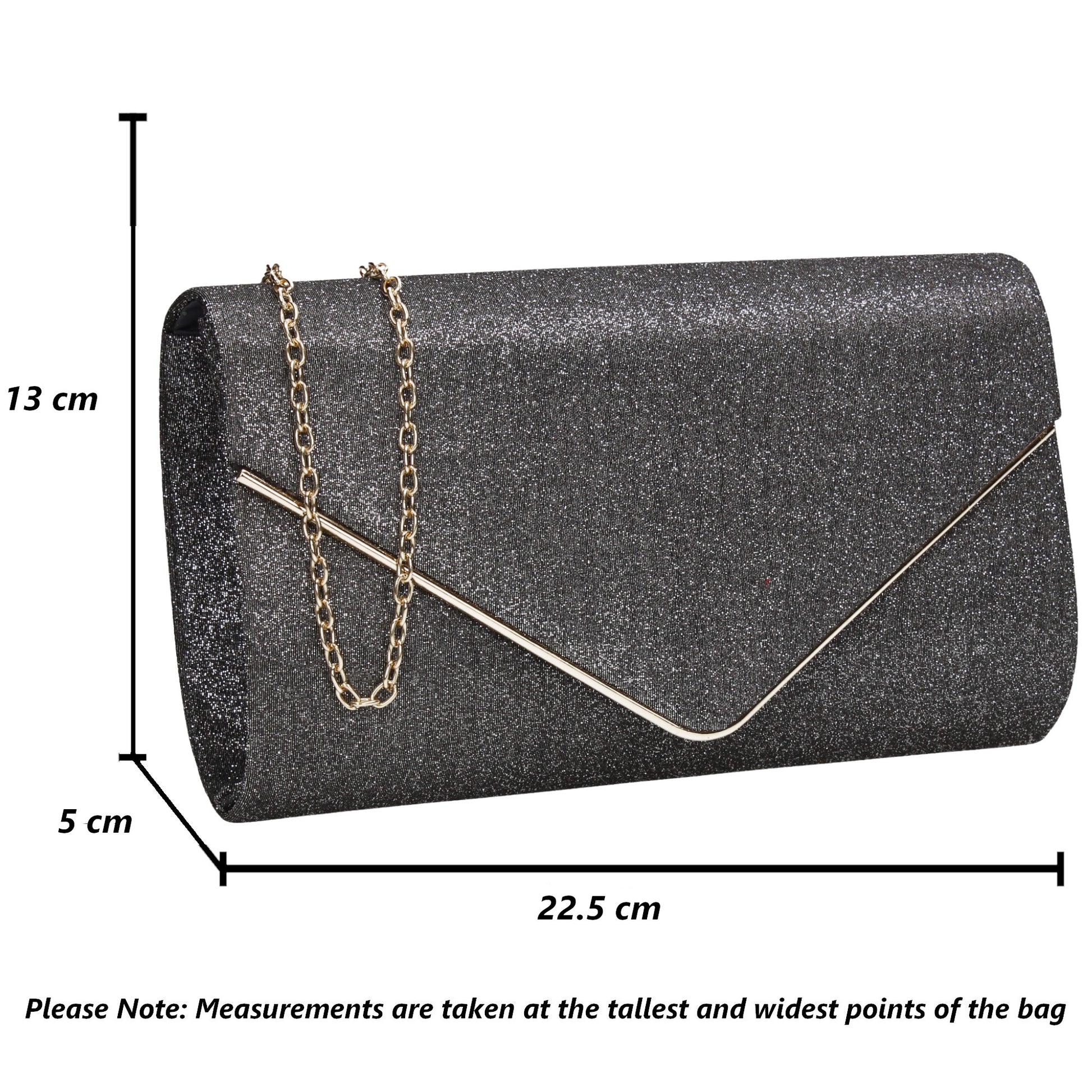 SWANKYSWANS Maya Clutch Bag Grey Cute Cheap Clutch Bag For Weddings School and Work