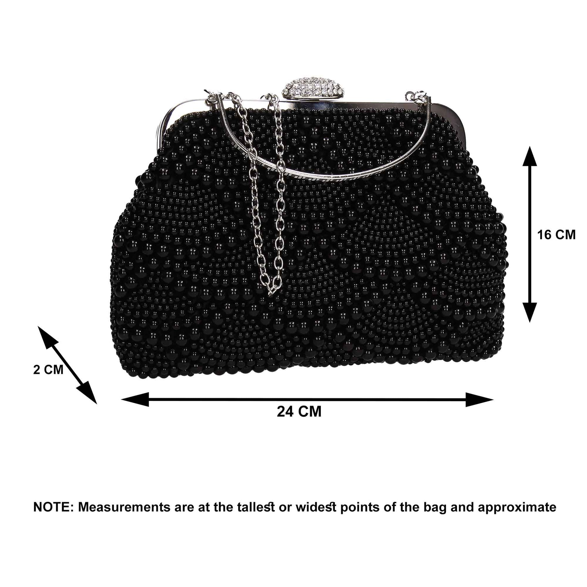 SWANKYSWANS Hailee Faux Pearl Detail Clutch Bag Beige Cute Cheap Clutch Bag For Weddings School and Work