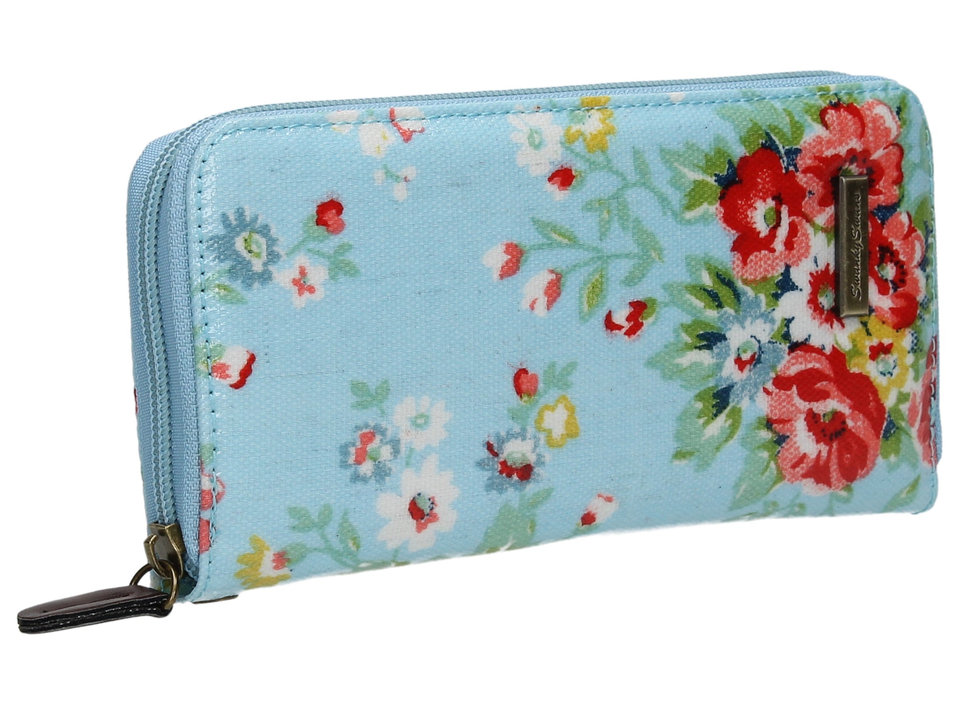 Swanky Swank Hayley Floral Large Purse Light BlueCheap Cute School Wallets Purses Bags Animal