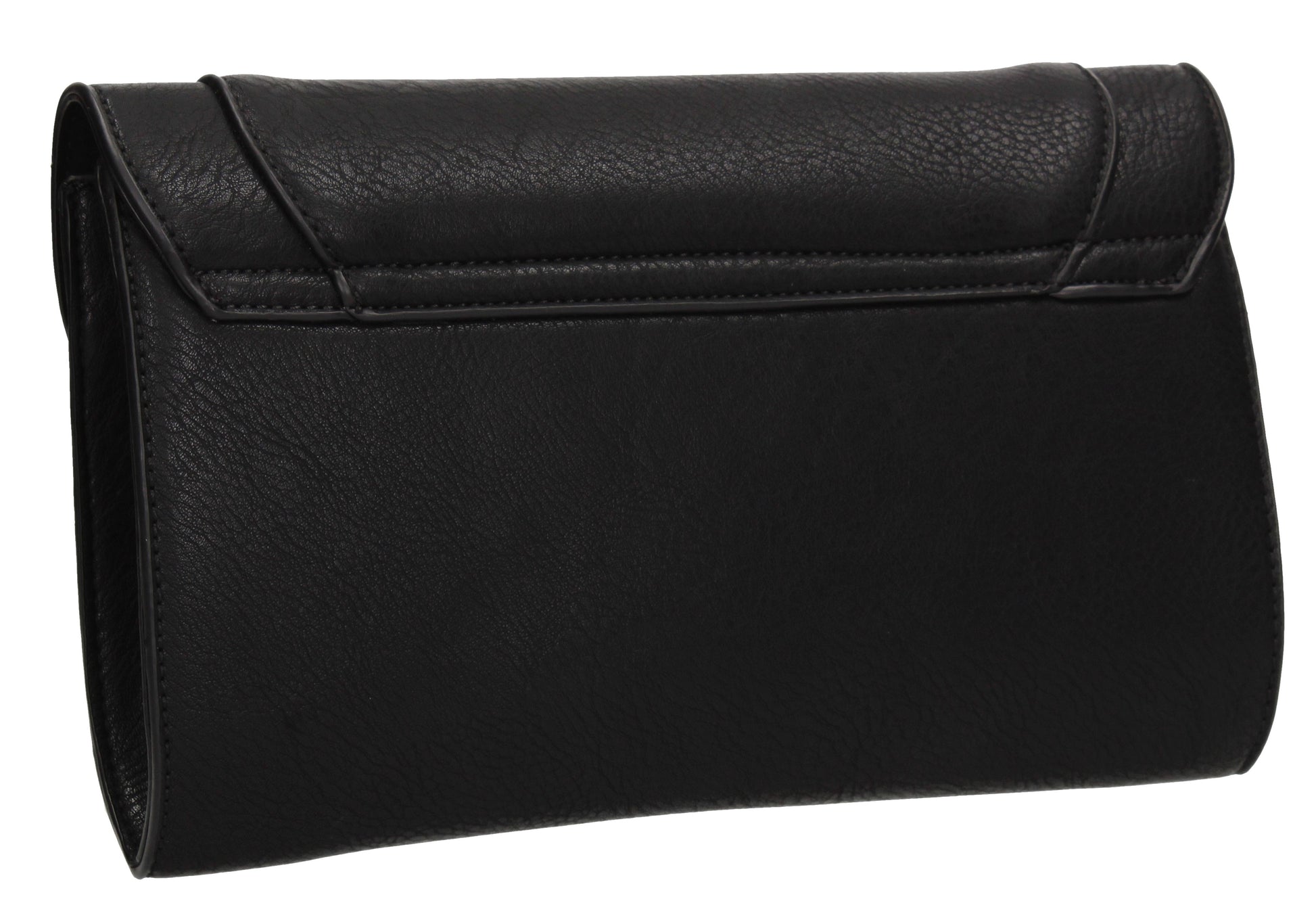 SWANKYSWANS Tiare Onyx Style Clutch Bag Black Cute Cheap Clutch Bag For Weddings School and Work