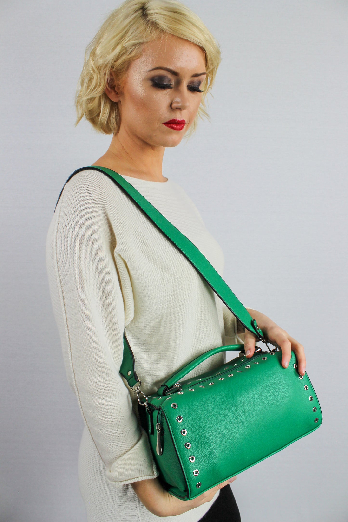 Anna Cross Body Handbag Green