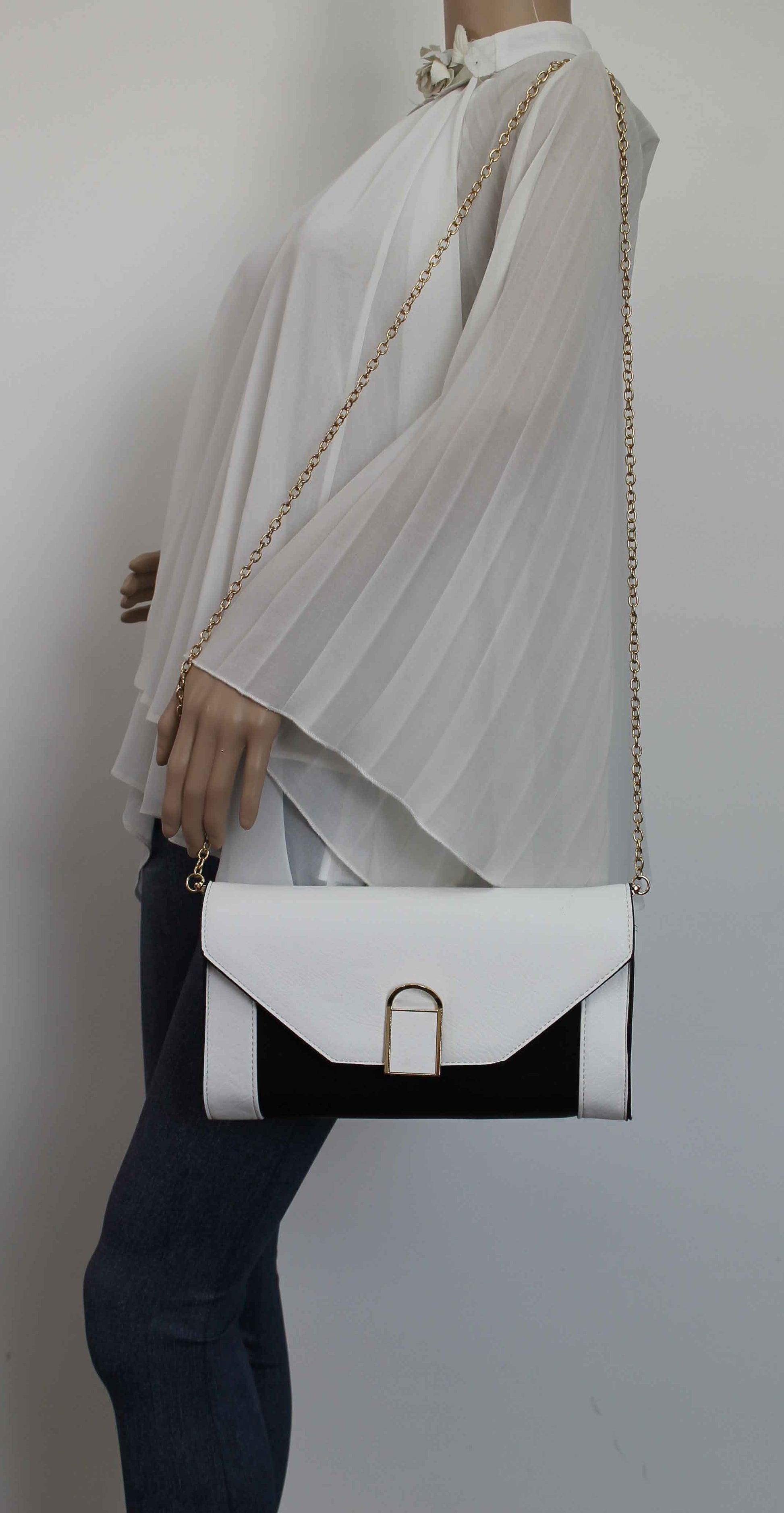 SWANKYSWANS Sydney Clutch Bag White Cute Cheap Clutch Bag For Weddings School and Work