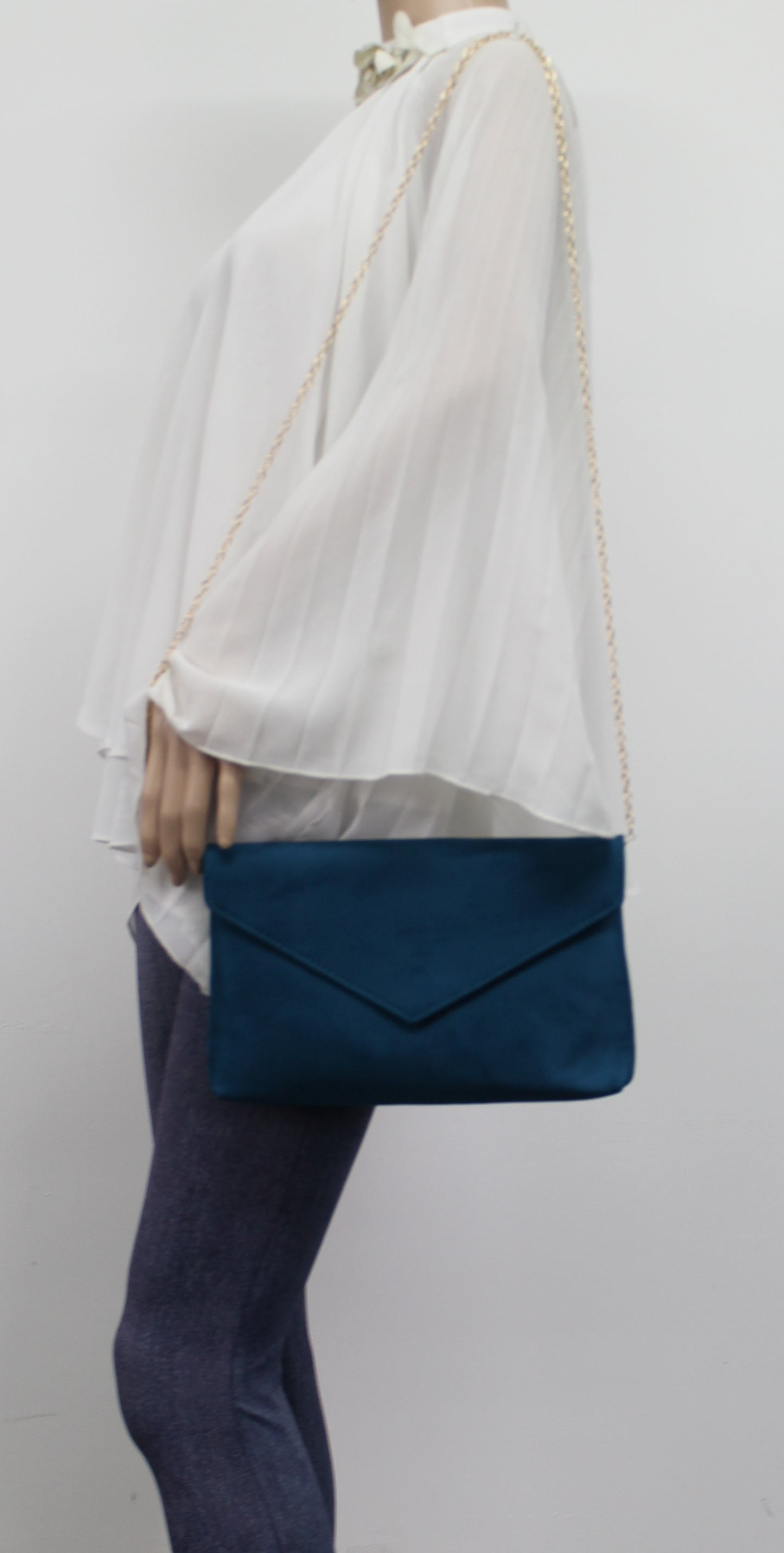 SWANKYSWANS Rosa Clutch Bag Teal Cute Cheap Clutch Bag For Weddings School and Work