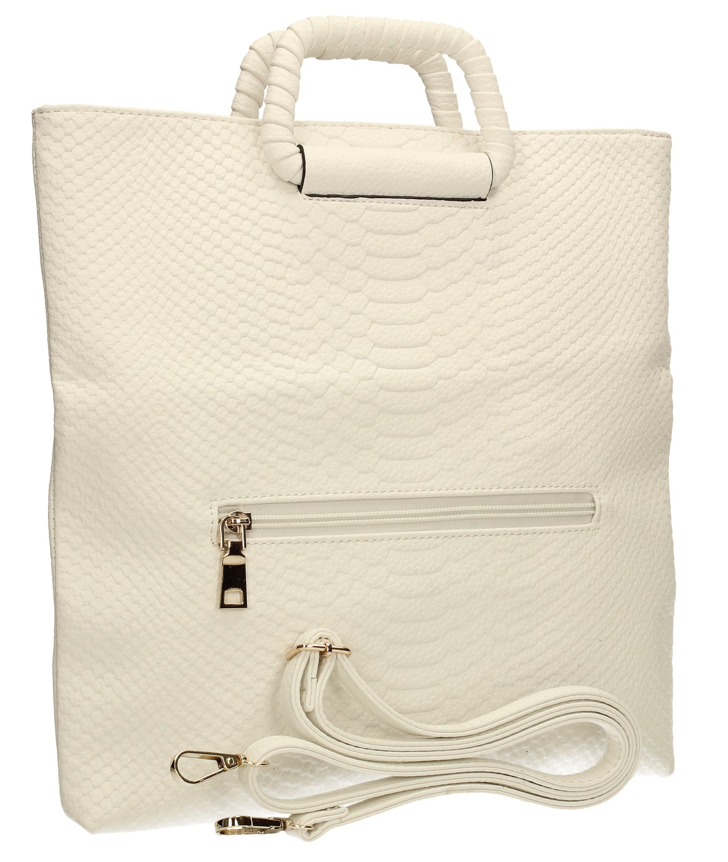 SWANKYSWANS Kara Fold Over Clutch Bag White Cute Cheap Clutch Bag For Weddings School and Work