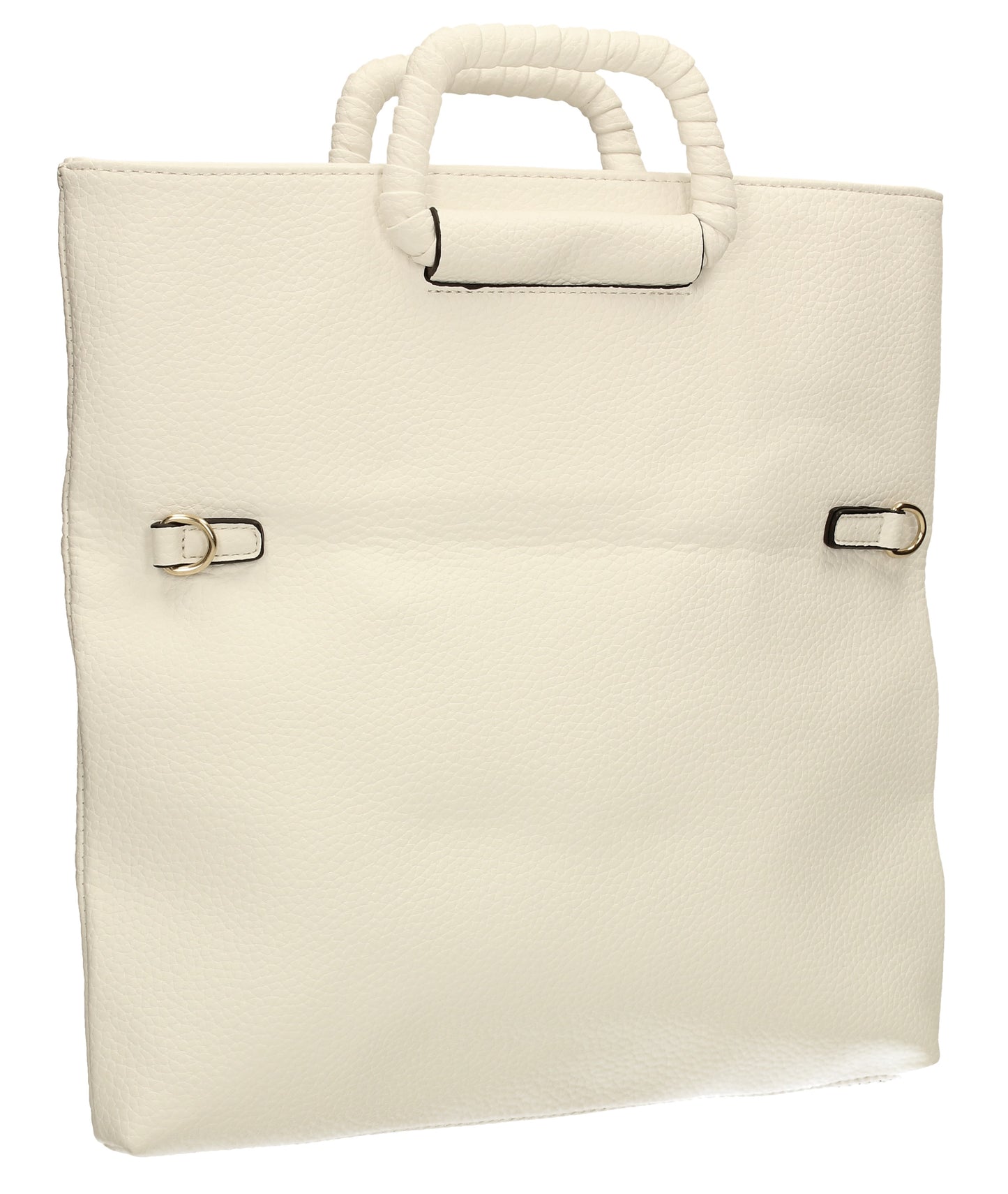 SWANKYSWANS Kara Fold Over Clutch Bag White Cute Cheap Clutch Bag For Weddings School and Work