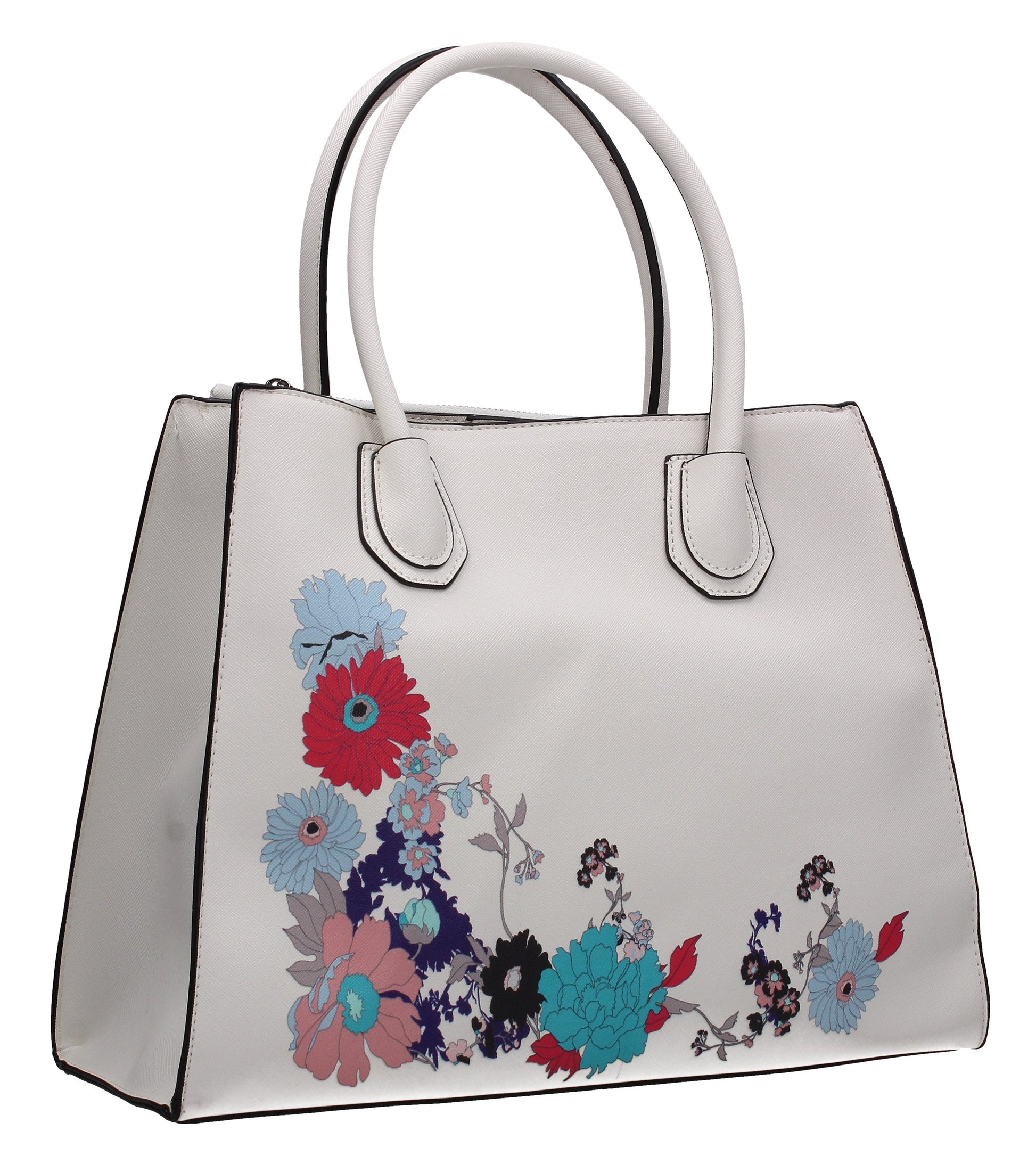 SWANKYSWANS Hanna Floral Handbag White
