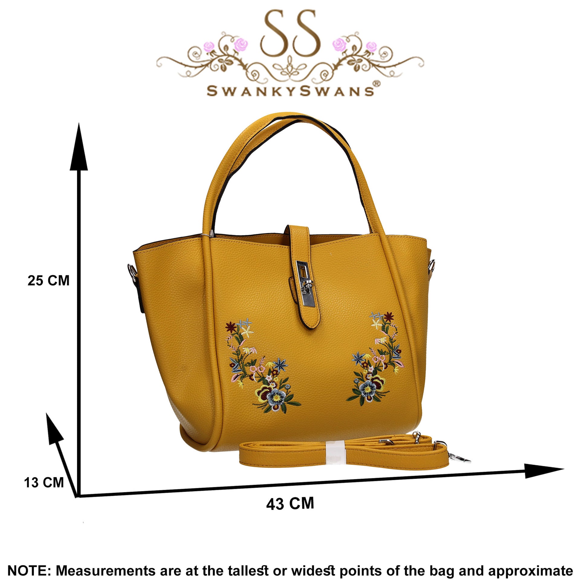 Rosie Summer Tote Handbag Primrose YellowBeautiful Cute Animal Faux Leather Clutch Bag Handles Strap Summer School