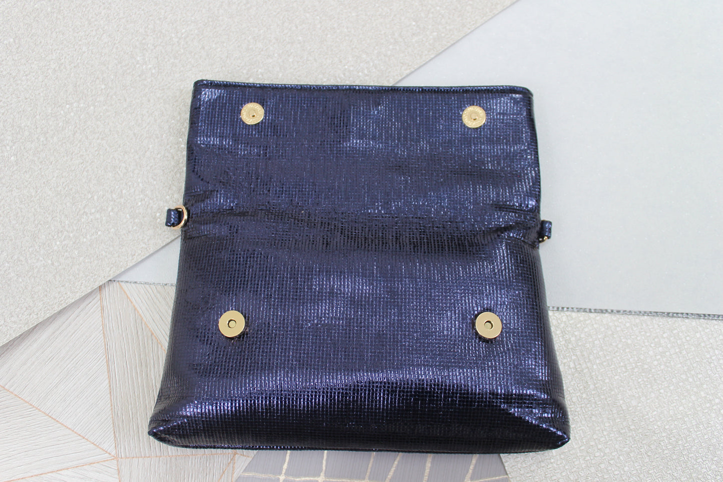 Tess Glamour Party Clutch Bag Navy Blue