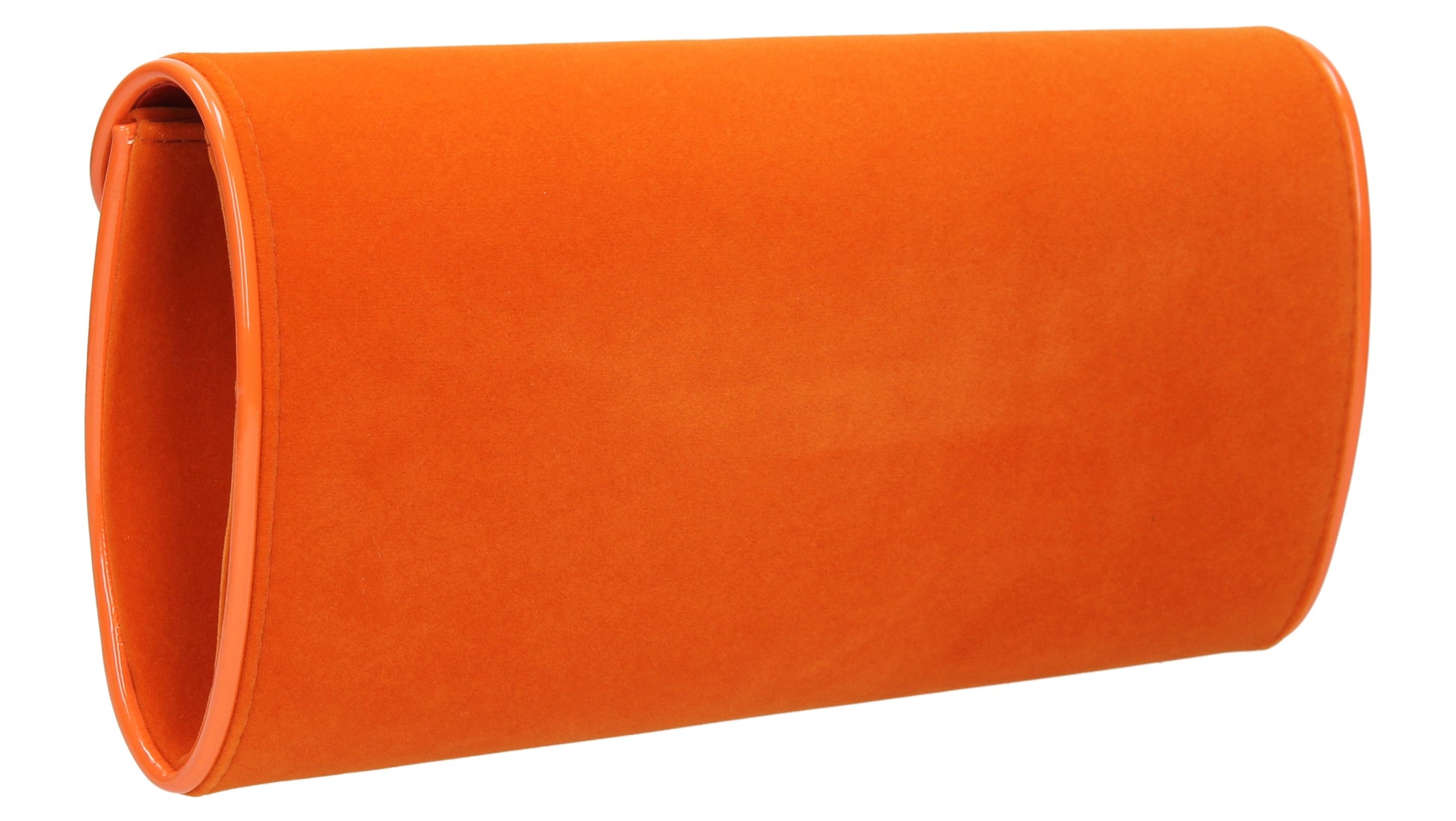 SWANKYSWANS Perry Velvet Clutch Bag - Orange Cute Cheap Clutch Bag For Weddings School and Work