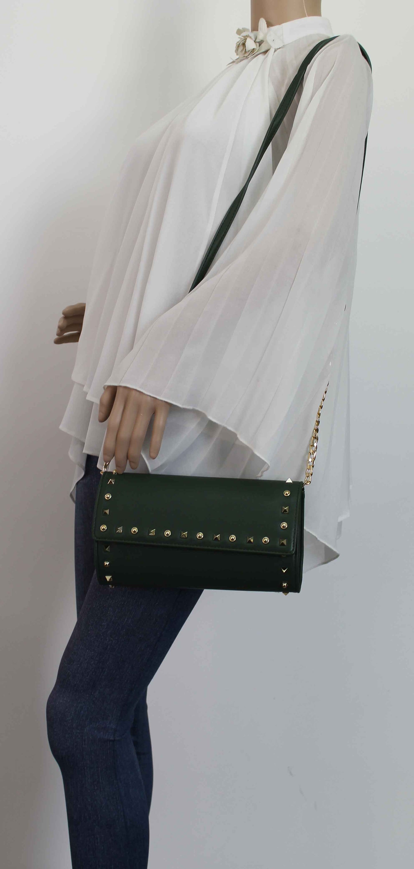 SWANKYSWANS Katie Clutch Bag Green Cute Cheap Clutch Bag For Weddings School and Work