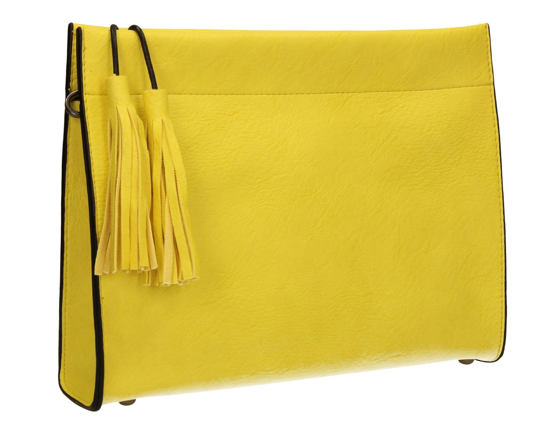 SWANKYSWANS Dina Tassel Clutch Bag Yellow