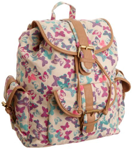 Swanky Swans Lily Butterfly Print BackpackBeautiful cheap school backpack bag