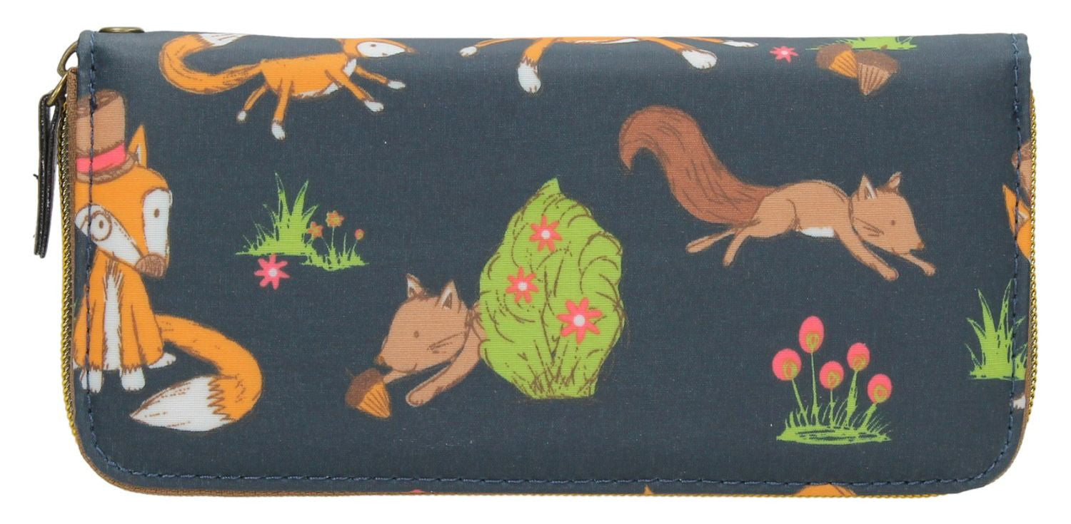 Swanky Swank Freddie Fox & Squirrel Front Zipper Detail PurseCheap Cute School Wallets Purses Bags Animal