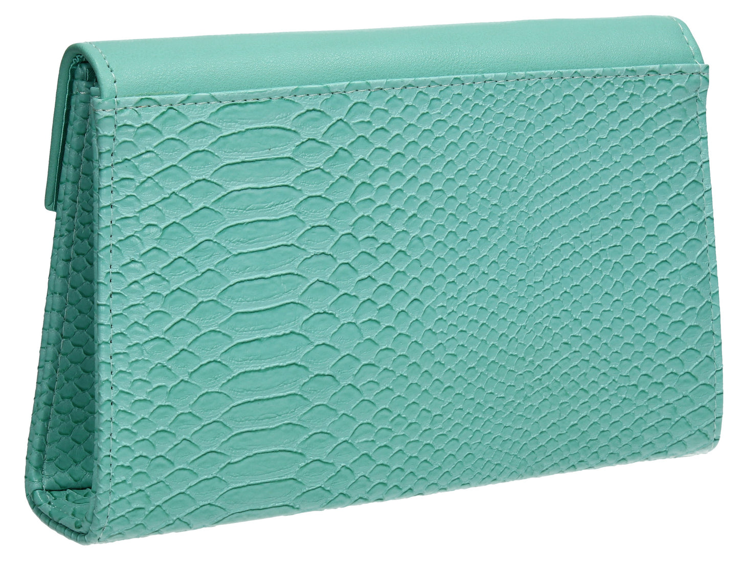 SWANKYSWANS Vanessa Clutch Bag Turquoise Cute Cheap Clutch Bag For Weddings School and Work