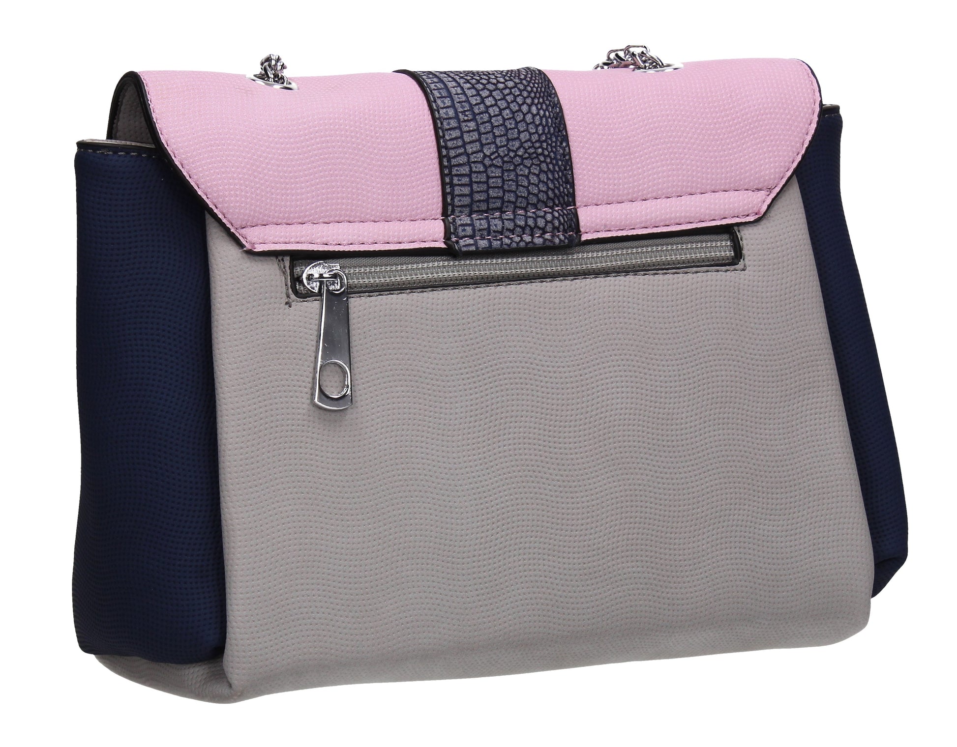 Sears Two Tone Handbag Meutral GreyBeautiful Cute Animal Faux Leather Clutch Bag Handles Strap Summer School