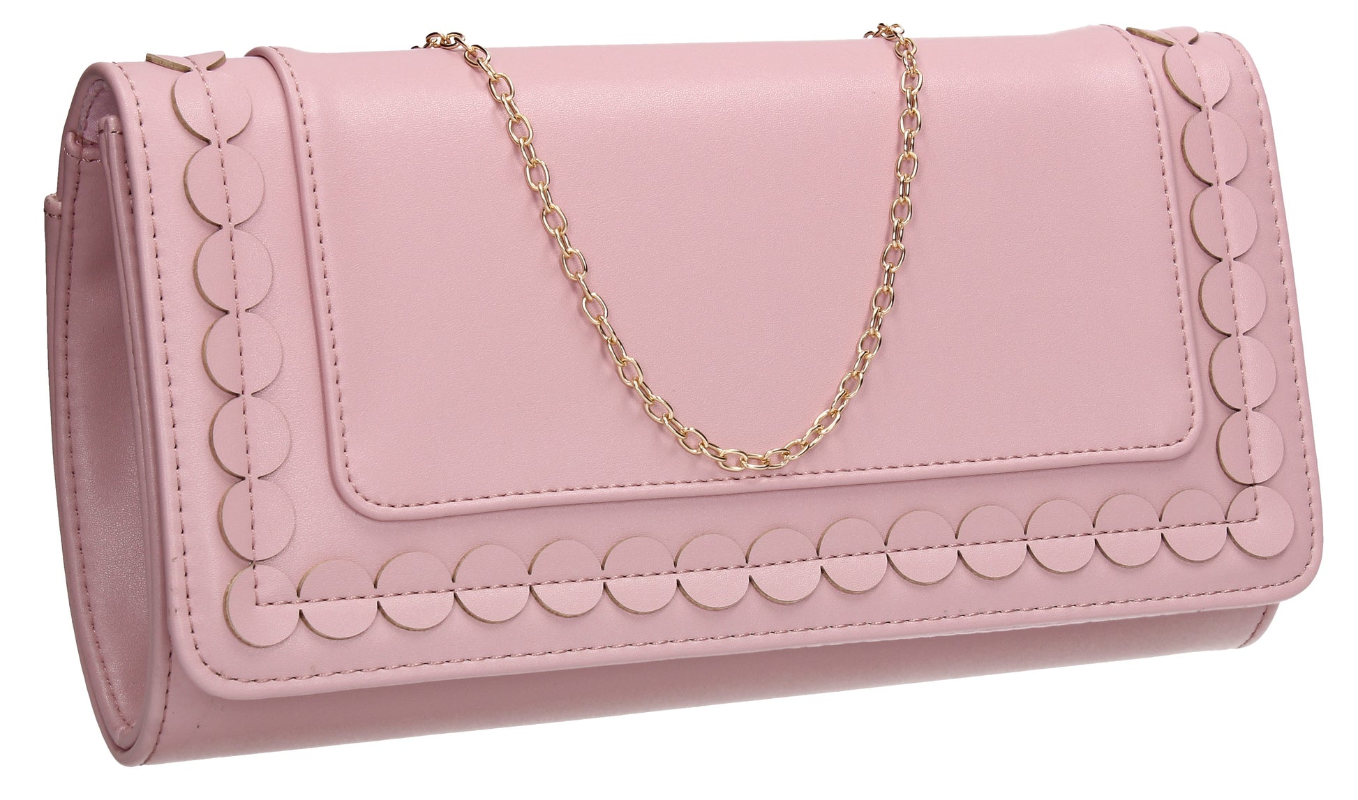 SWANKYSWANS Macy Clutch Bag Pink Cute Cheap Clutch Bag For Weddings School and Work