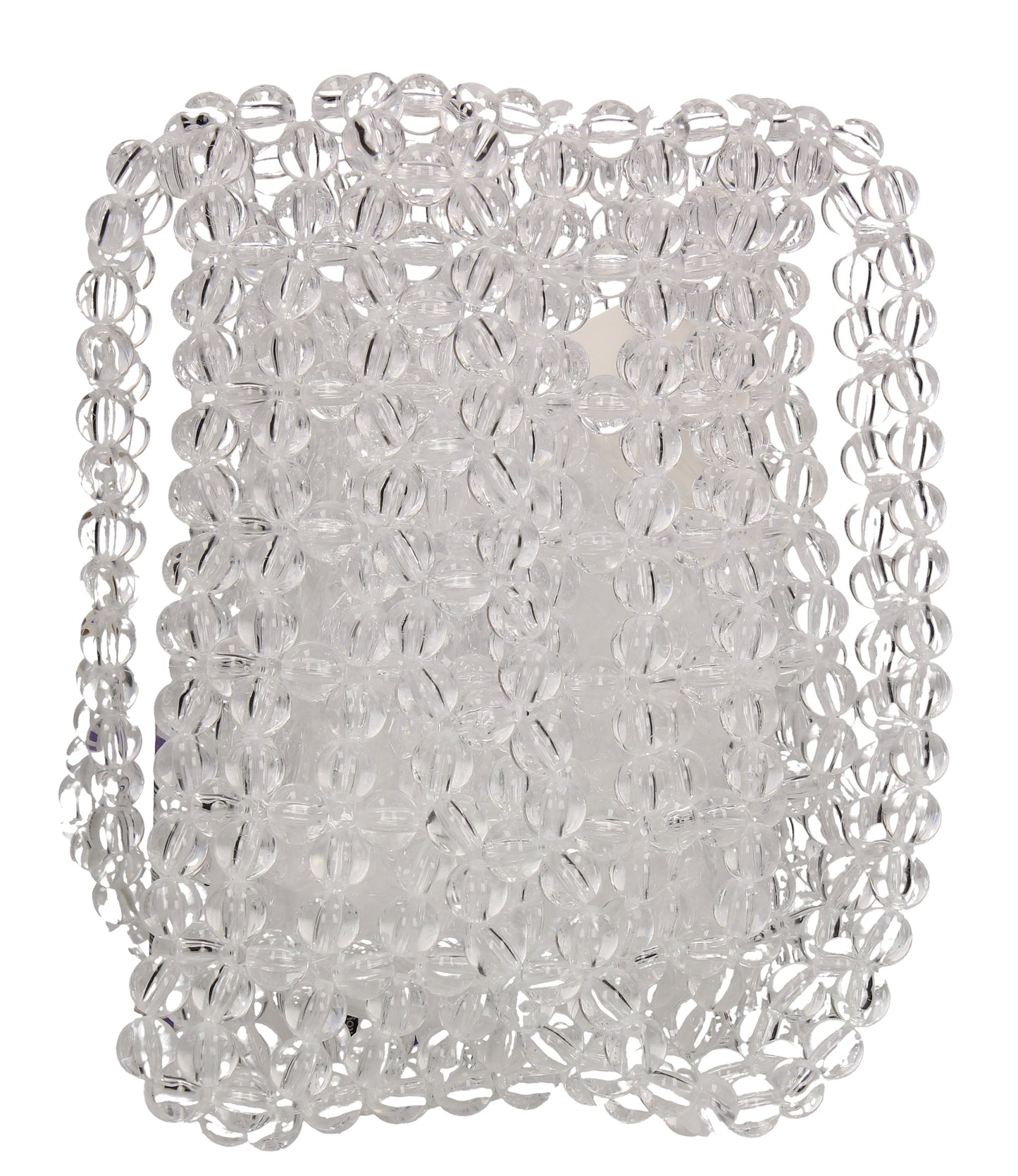 Masie Beaded Clear Acrylic Mini Tote Party Clutch Bag